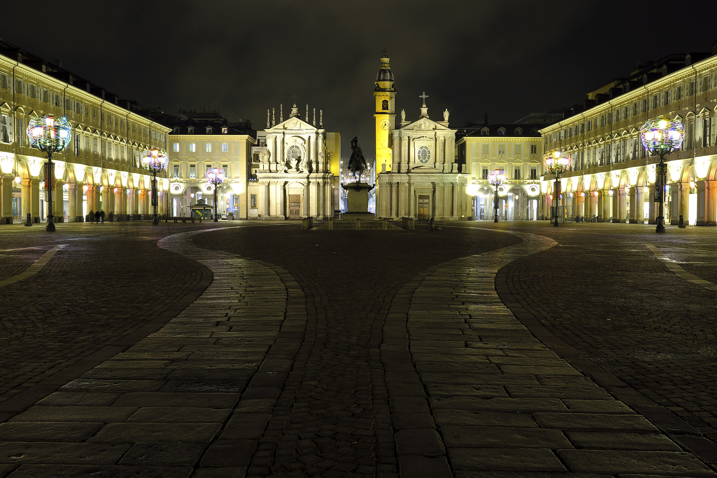 Piazza San Carlo in the Night