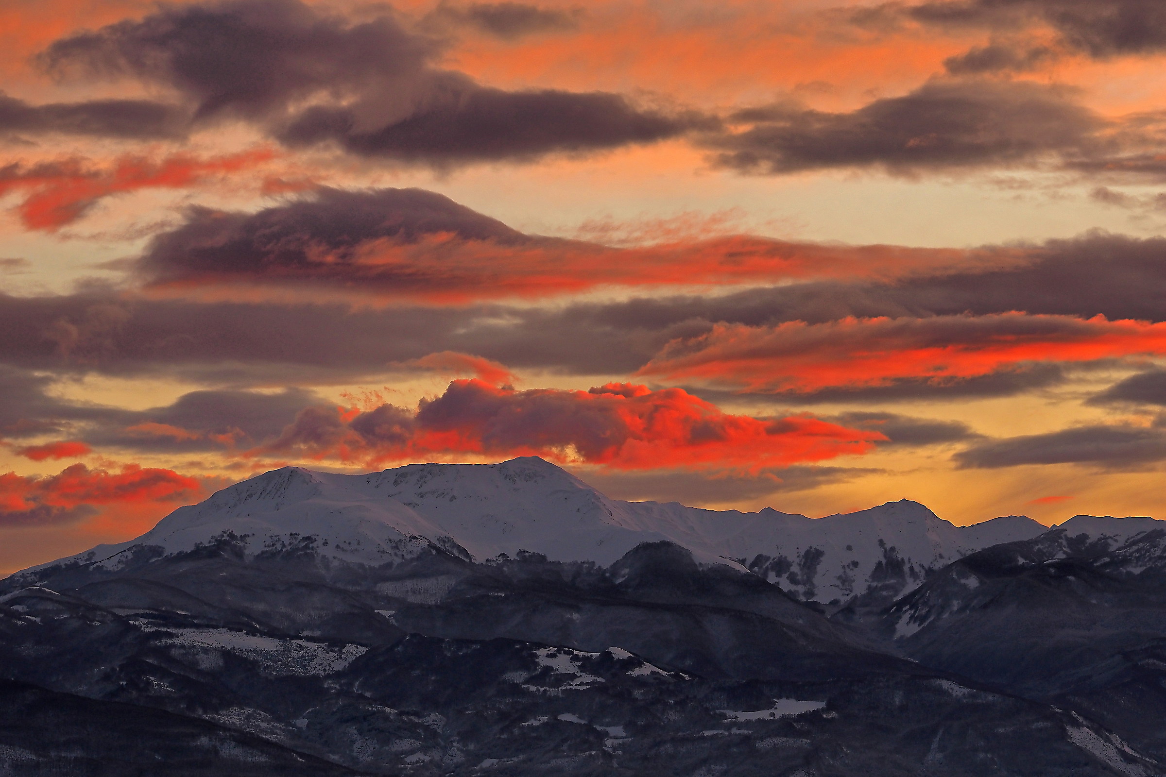 Sunset of 28-12-2017 among the most of the year