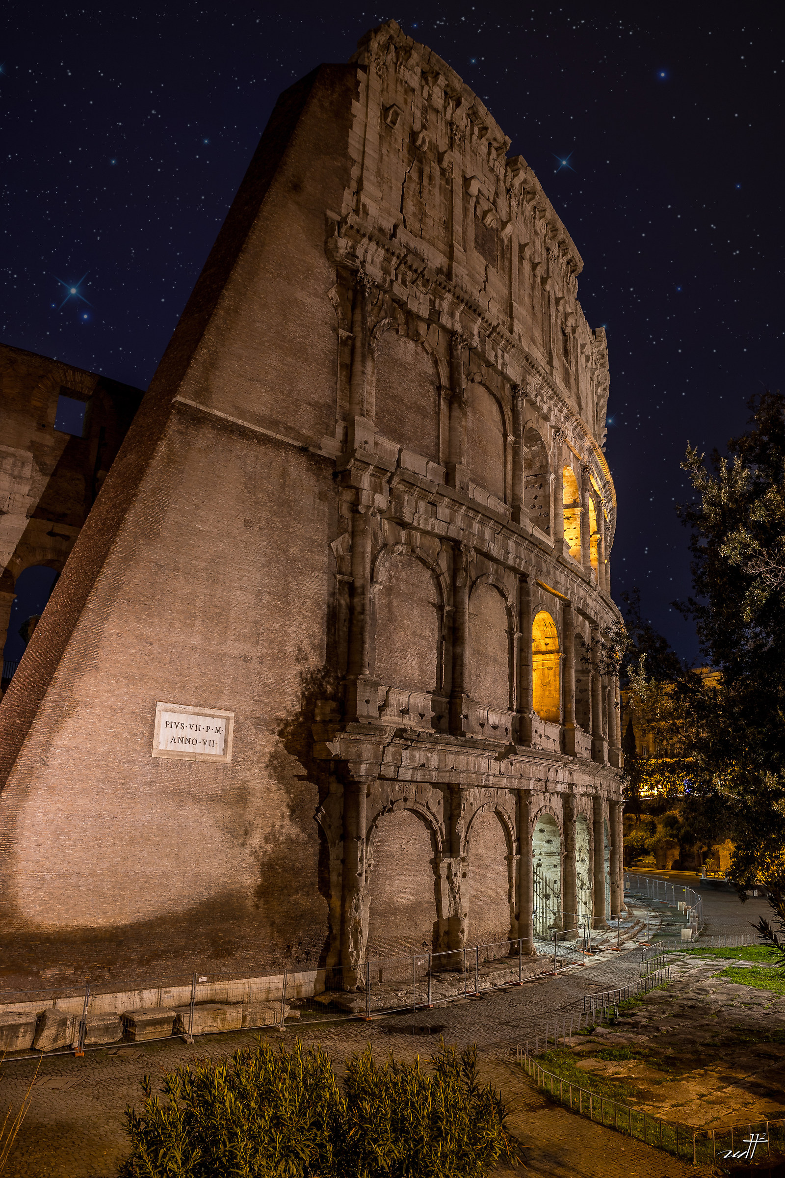 Colosseo with Stars