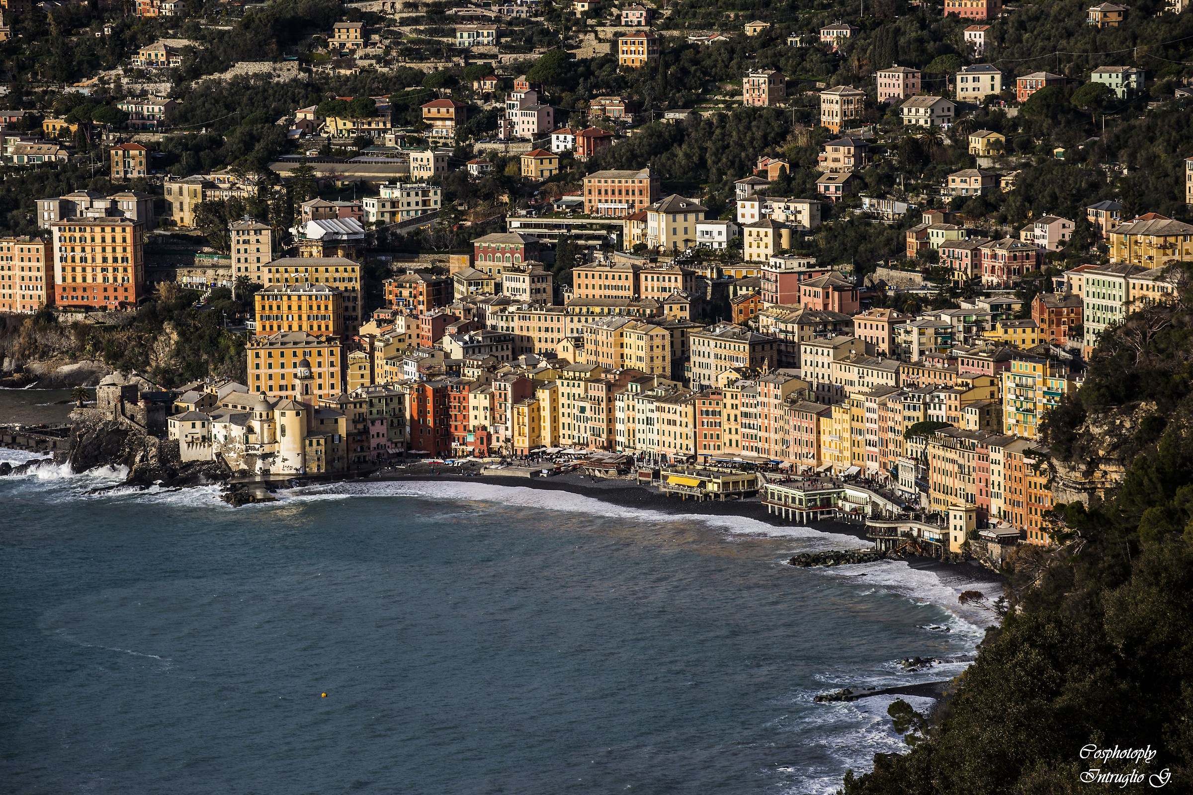 Camogli from the panoramic of San Carlo