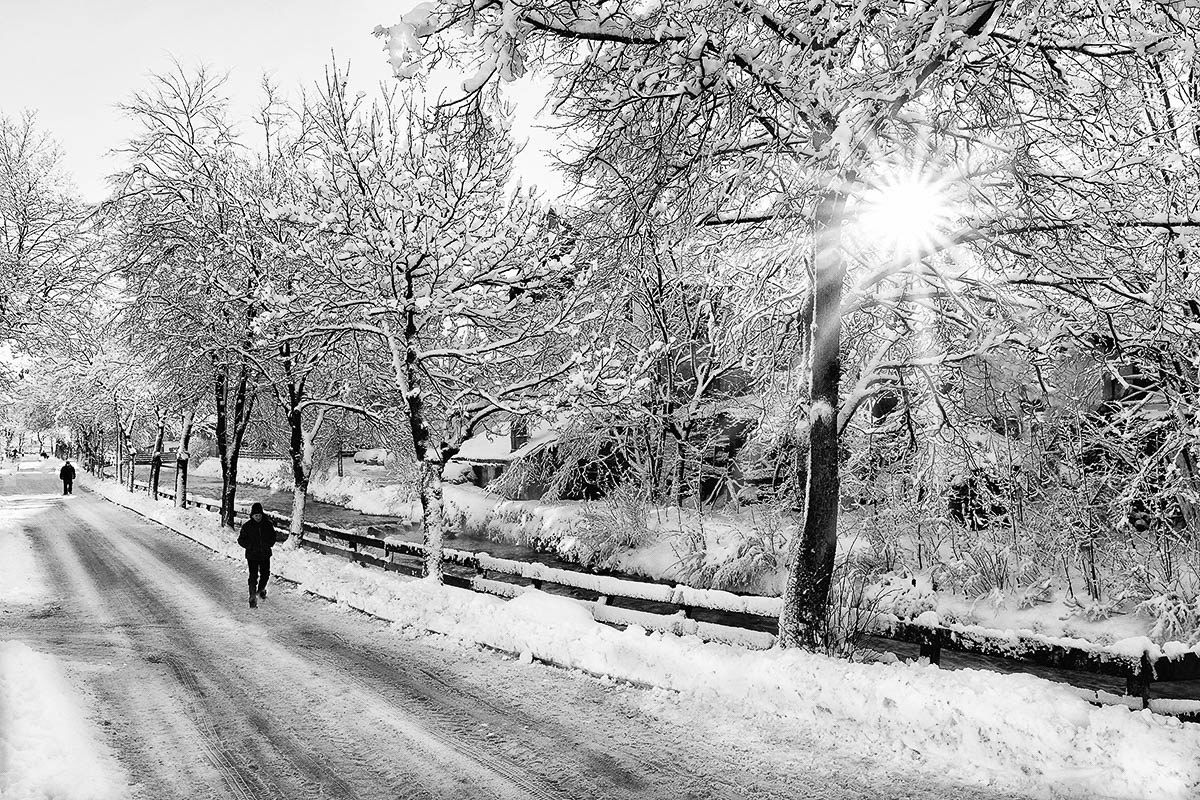 a warm sun at -14 °