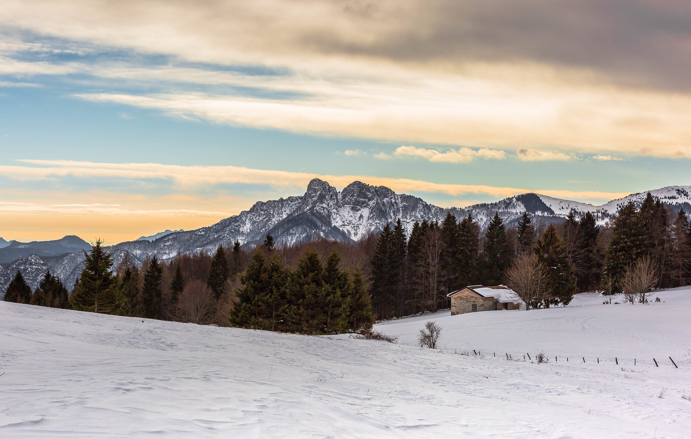 Walking in the mountains
