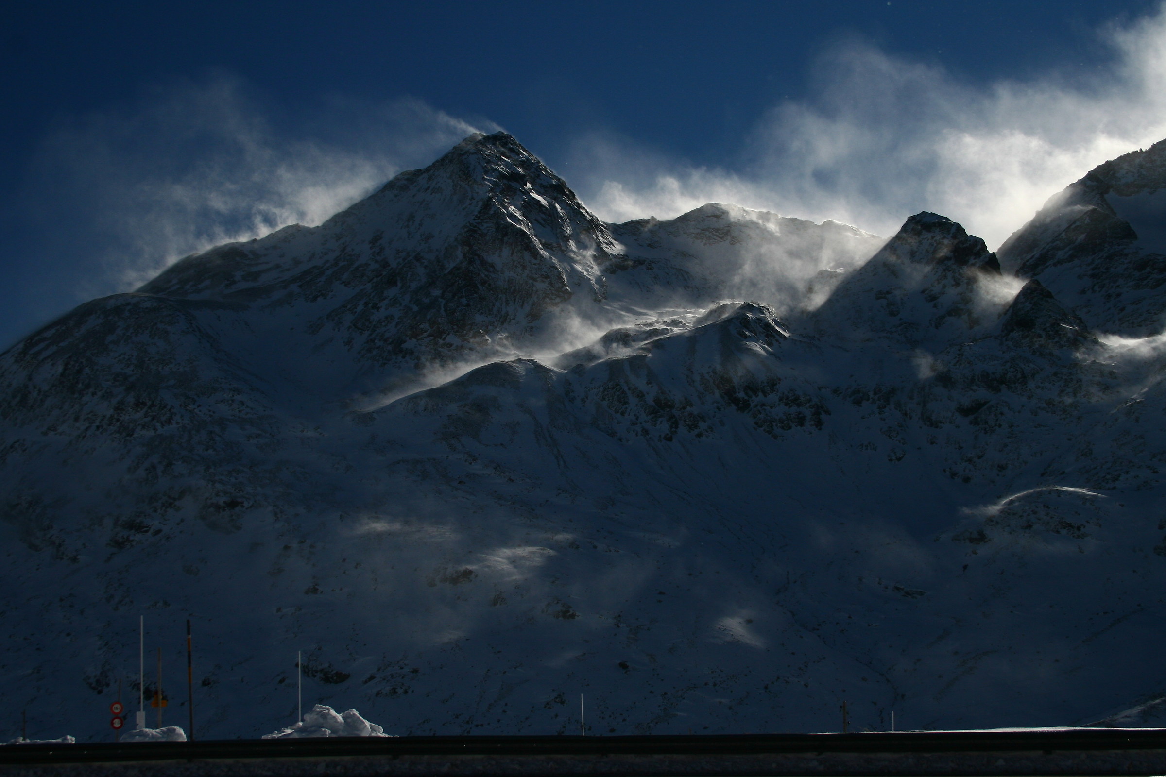 In moto al Passo del Bernina (16/10/2013)