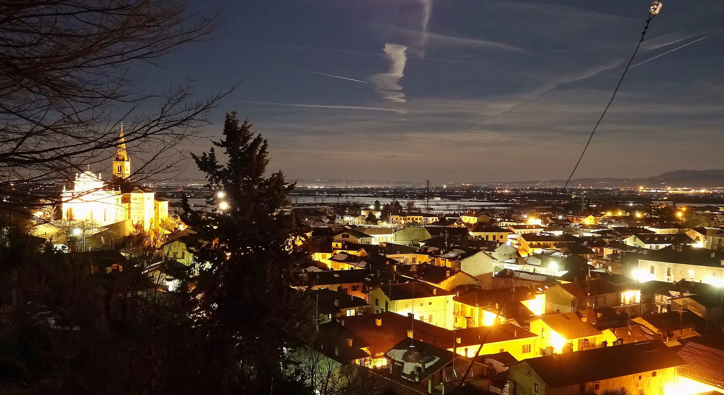 Caraglio by night - 1st full moon of 2018