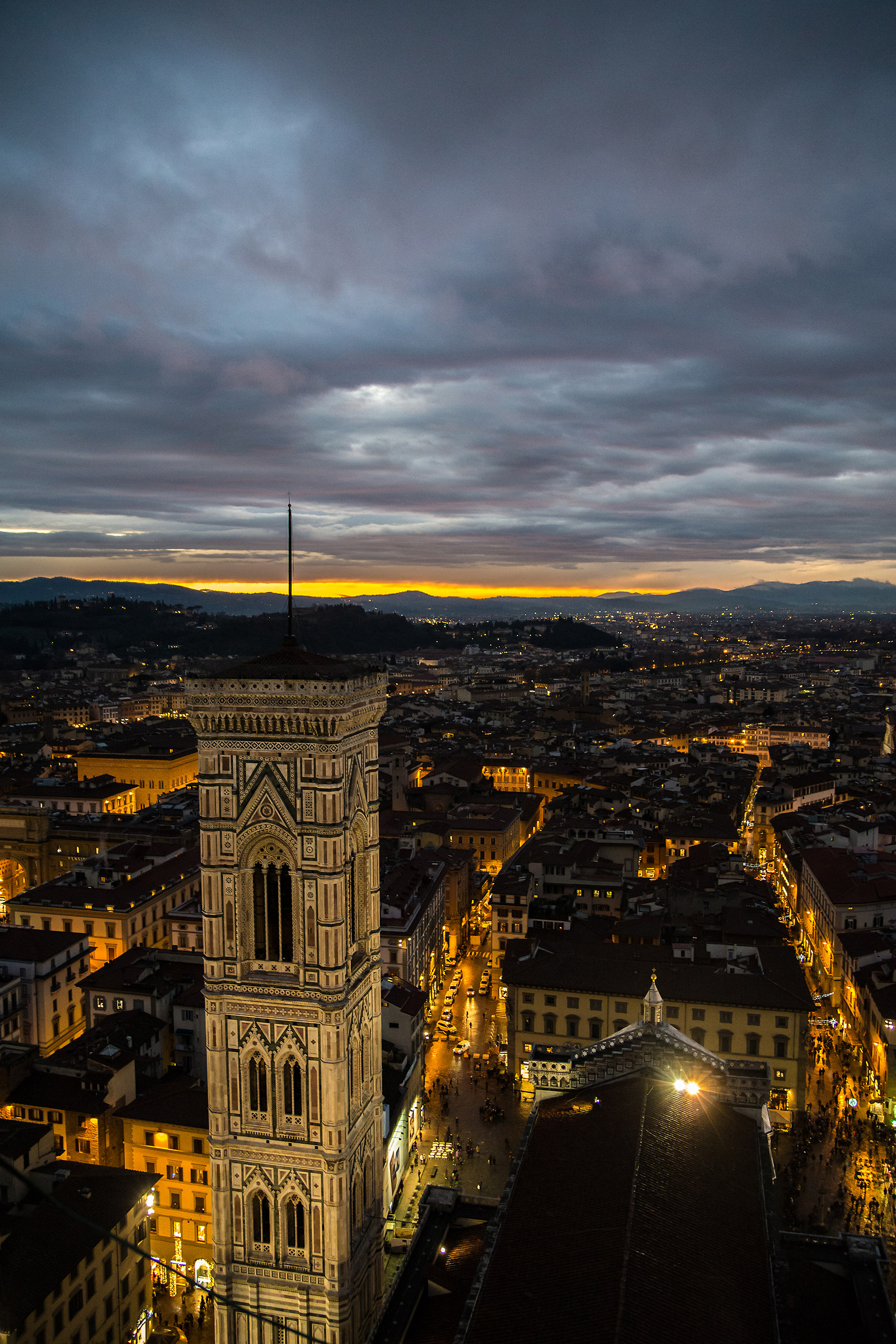 Firenze dall'alto (crepuscolo)