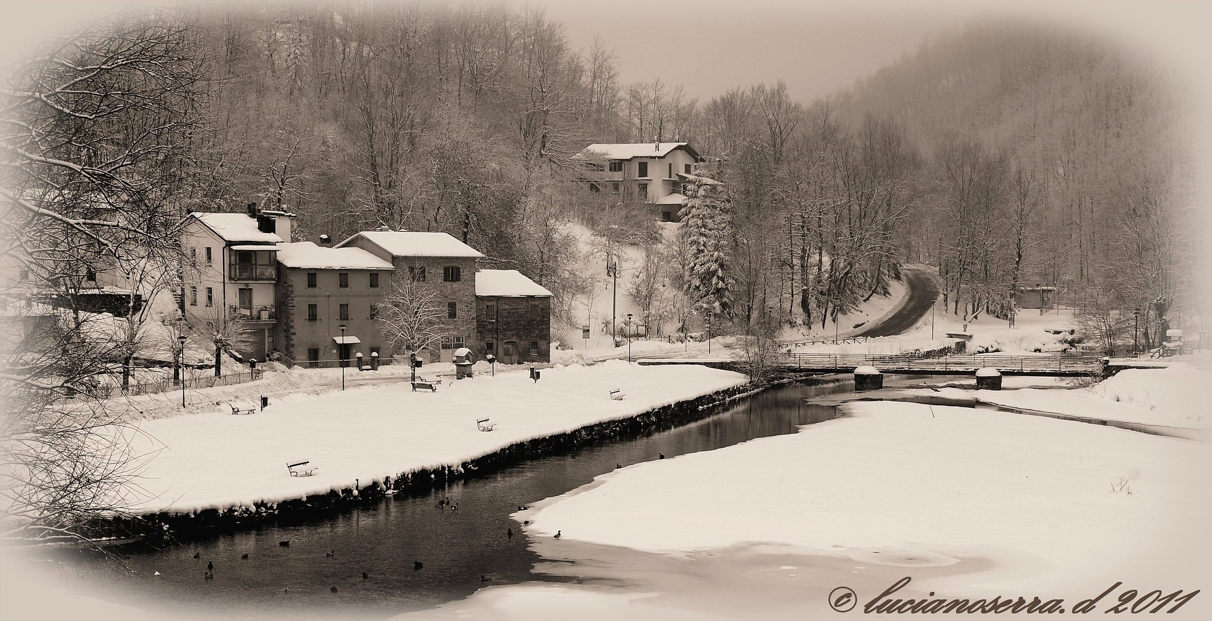 Castel dell'Alpi (Bo)... il laghetto in inverno