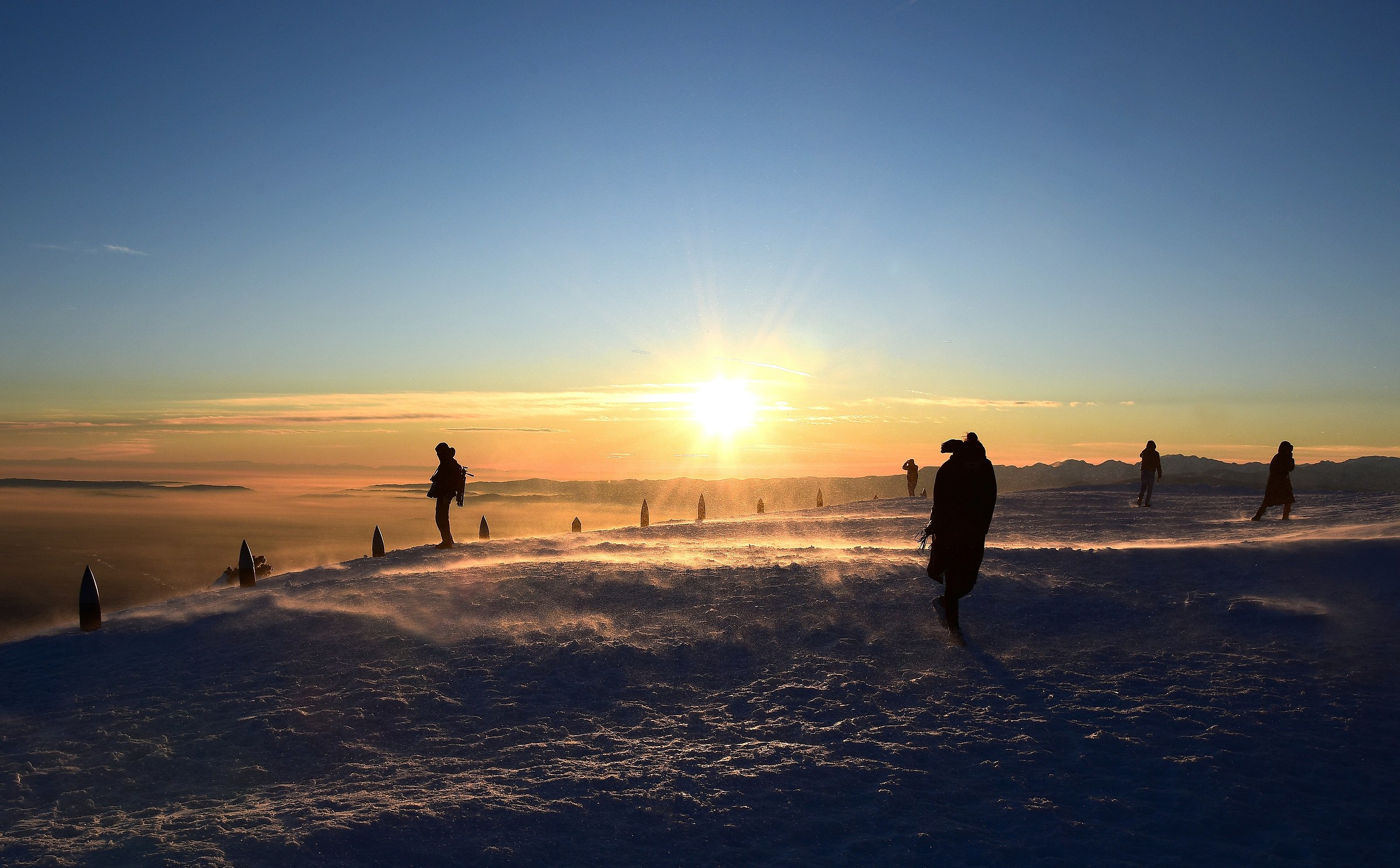 Wind at high altitude.