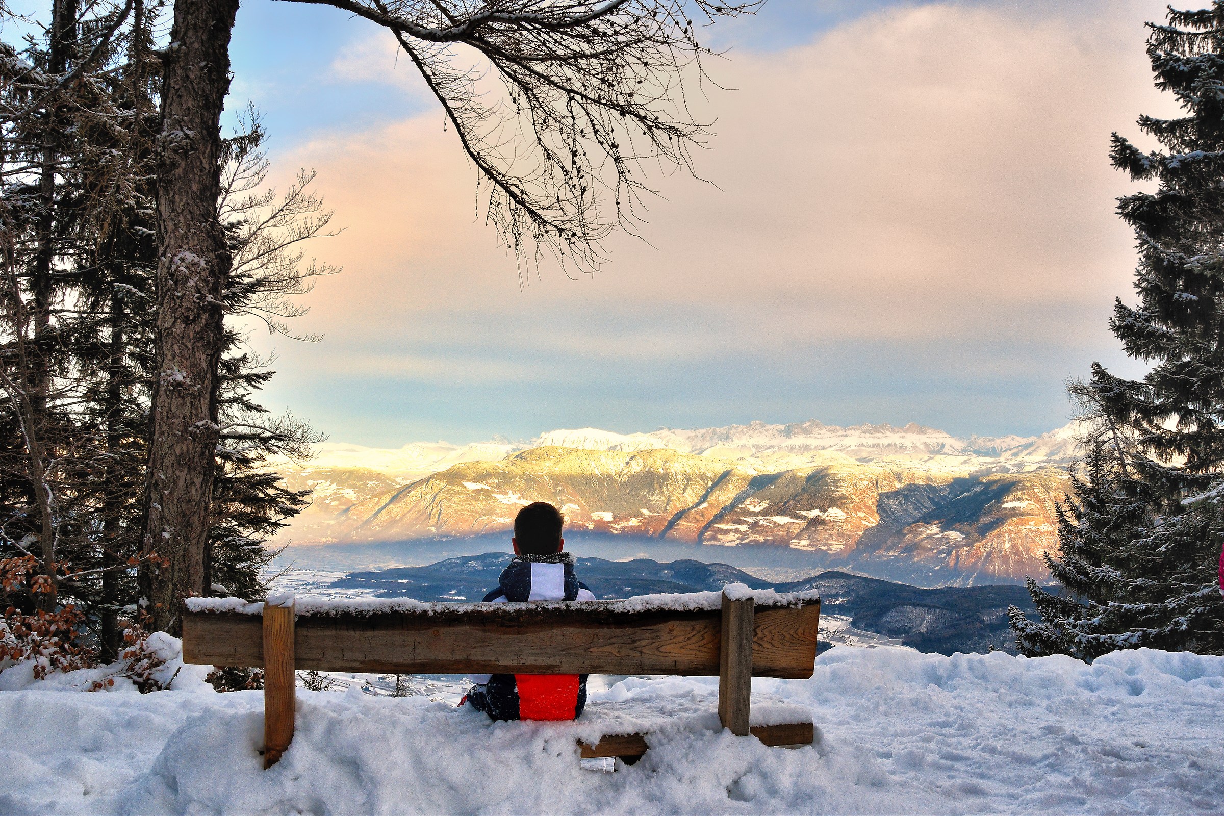View on the Rosengarten (cavareno)