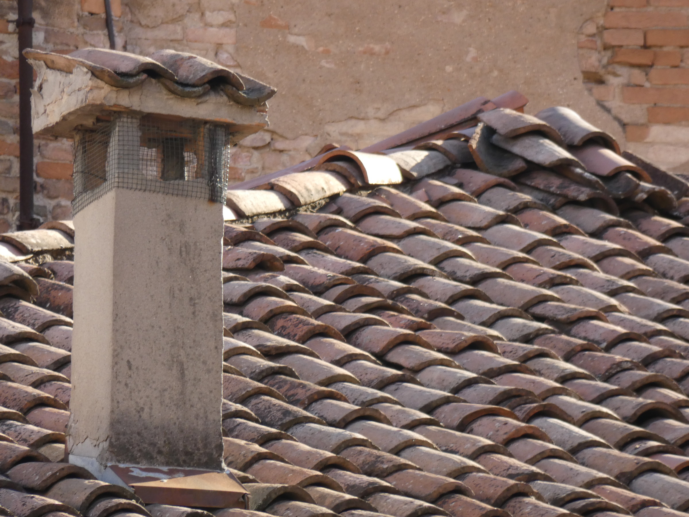 Tiles and chimneys