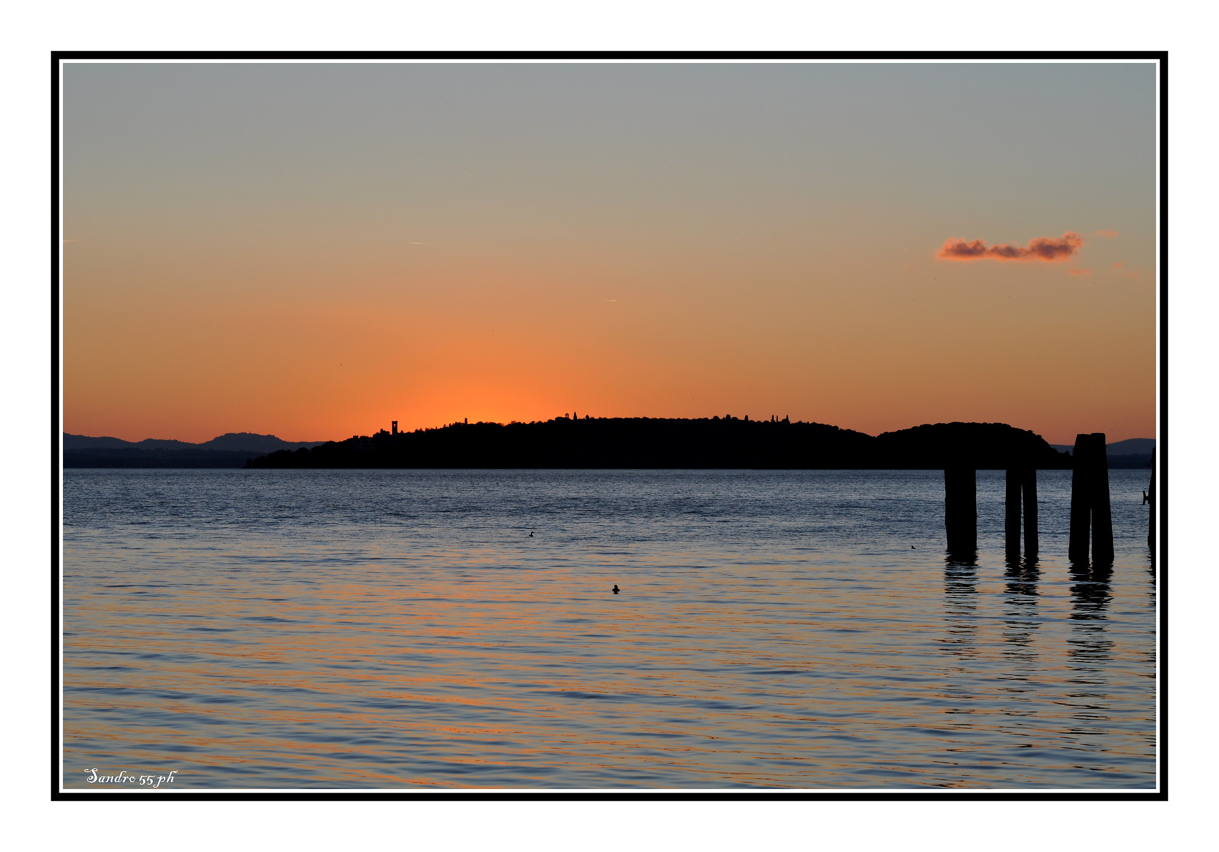 Tramonto sul Trasimeno