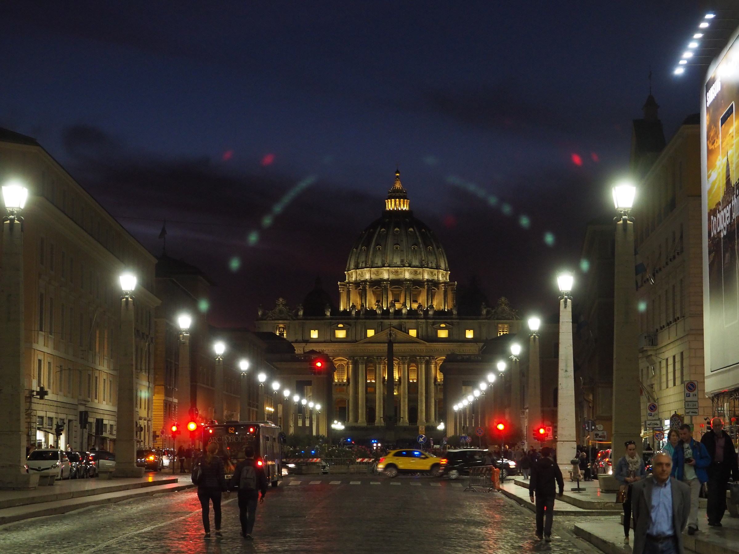 Riflessi a san pietro