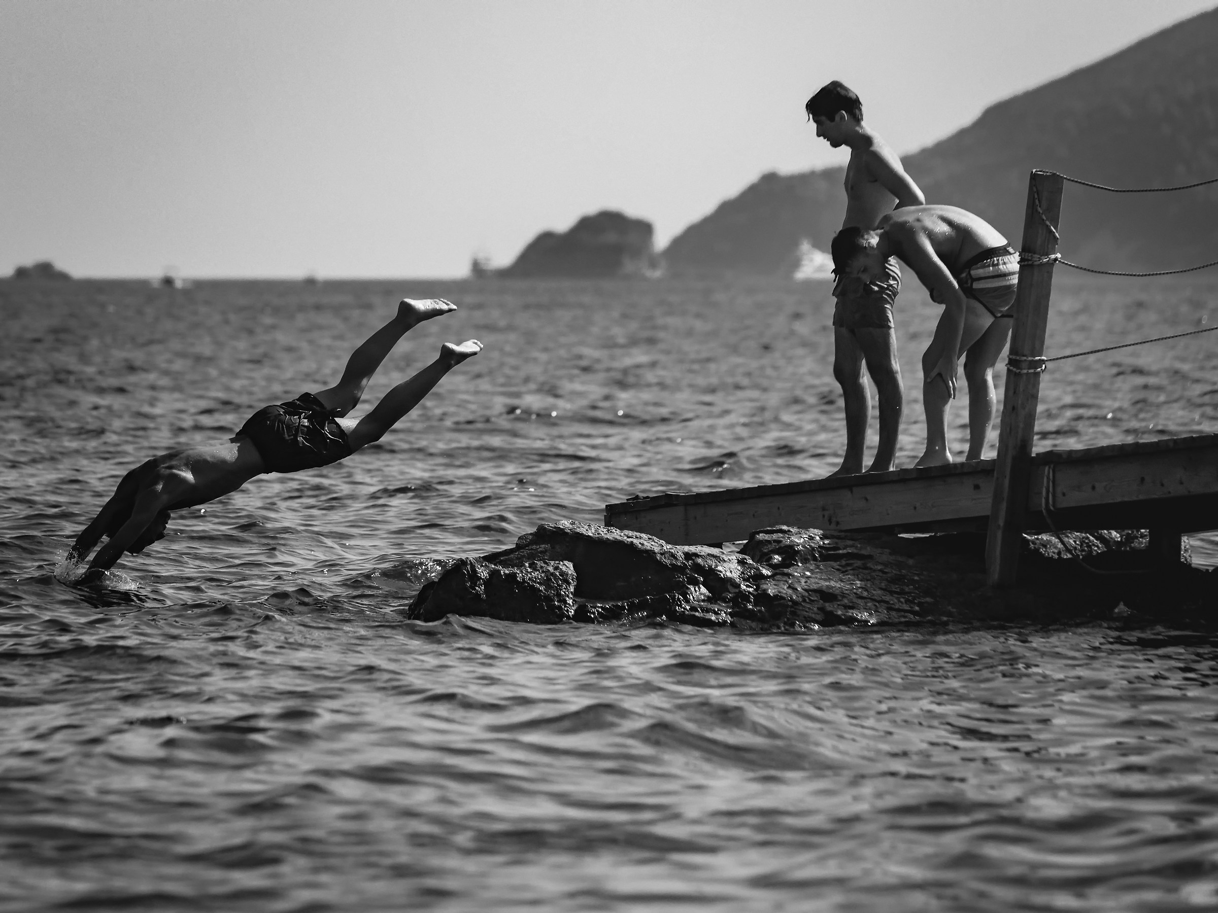 "The future is the sea in which to dive."