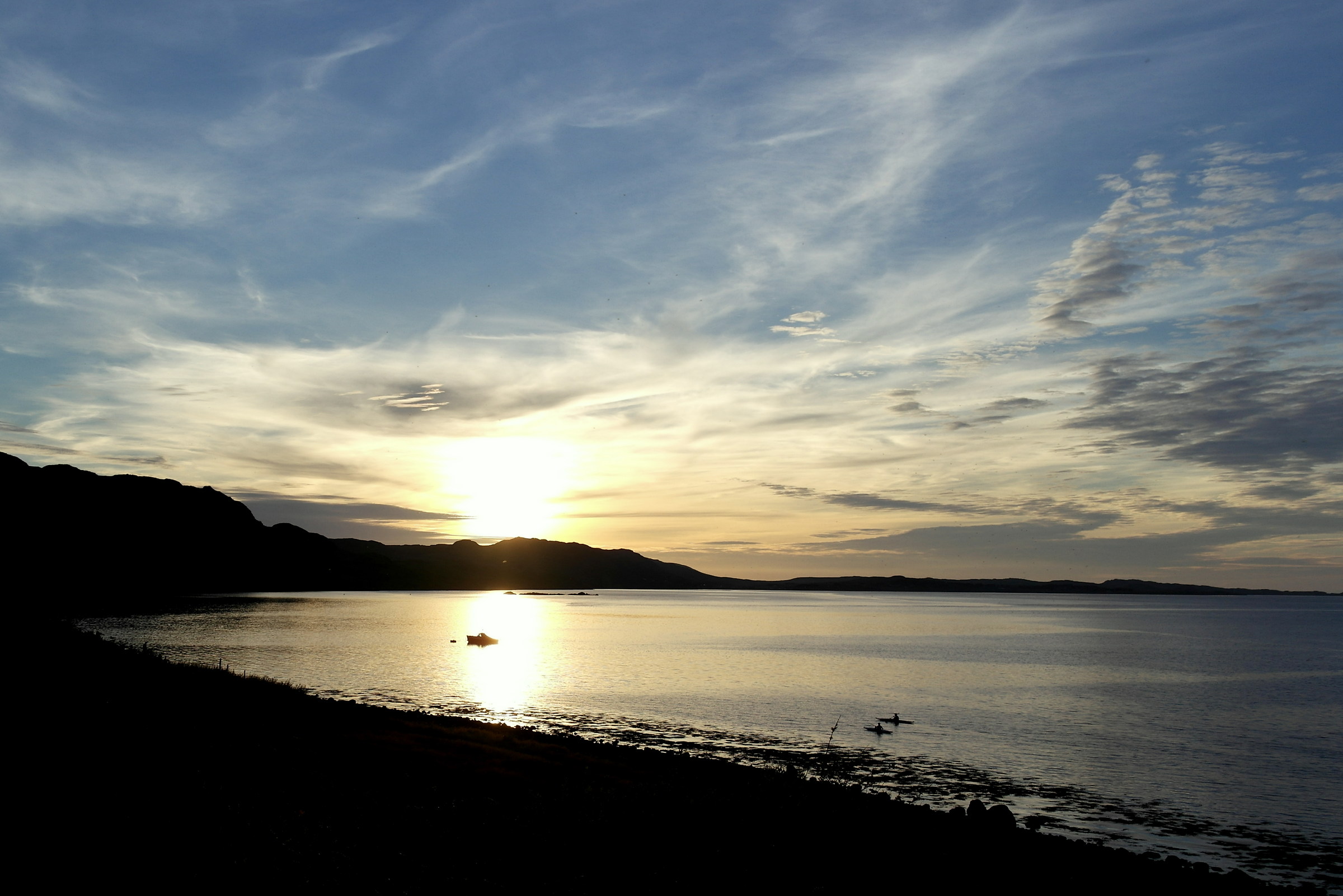 Highlands scozzesi - tramonto