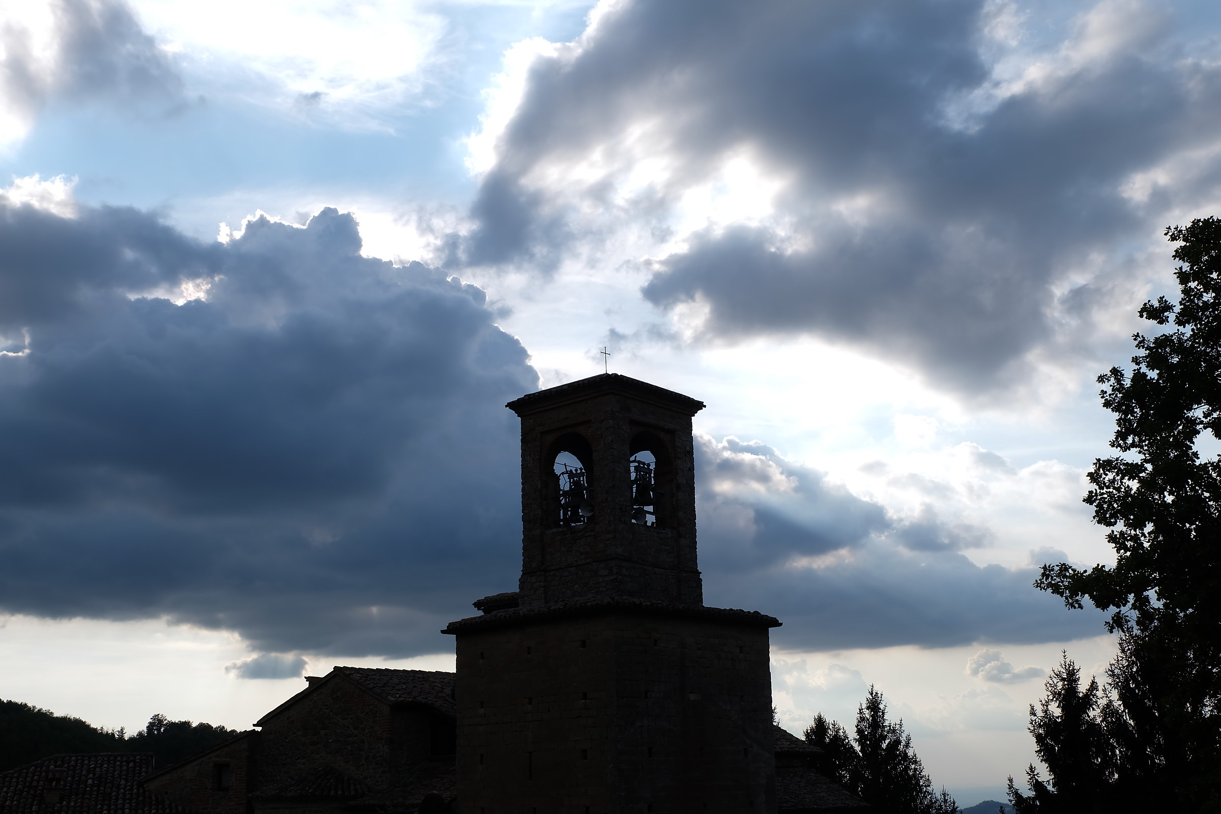 Imposing in front of the clouds