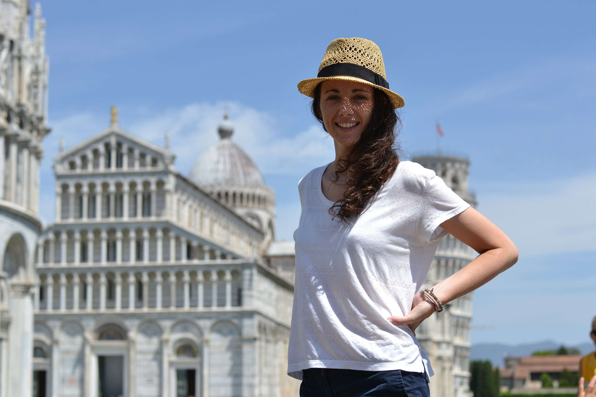 Chiara at the Piazza dei Miracoli