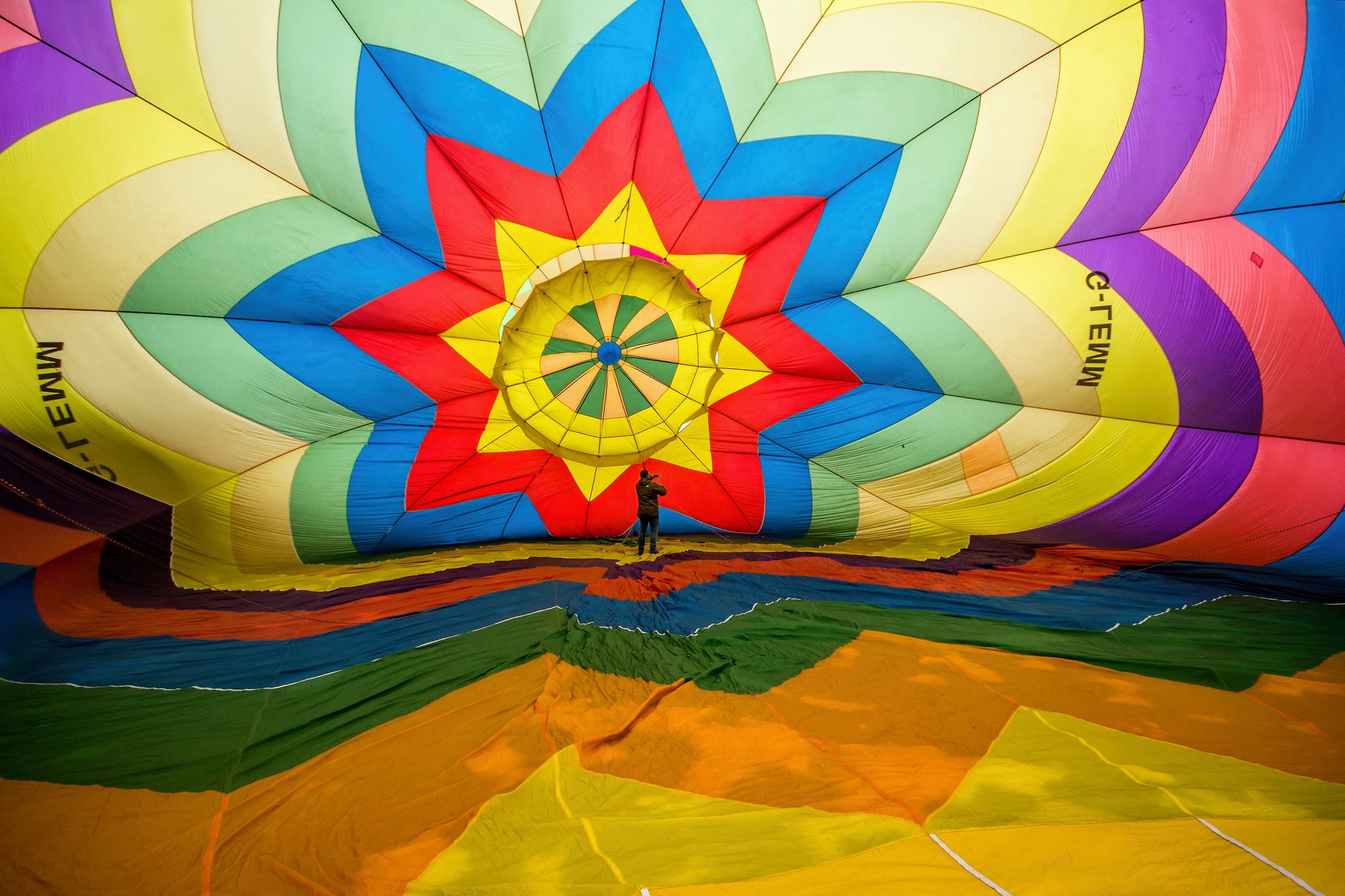 Inside the balloon at Mondovì