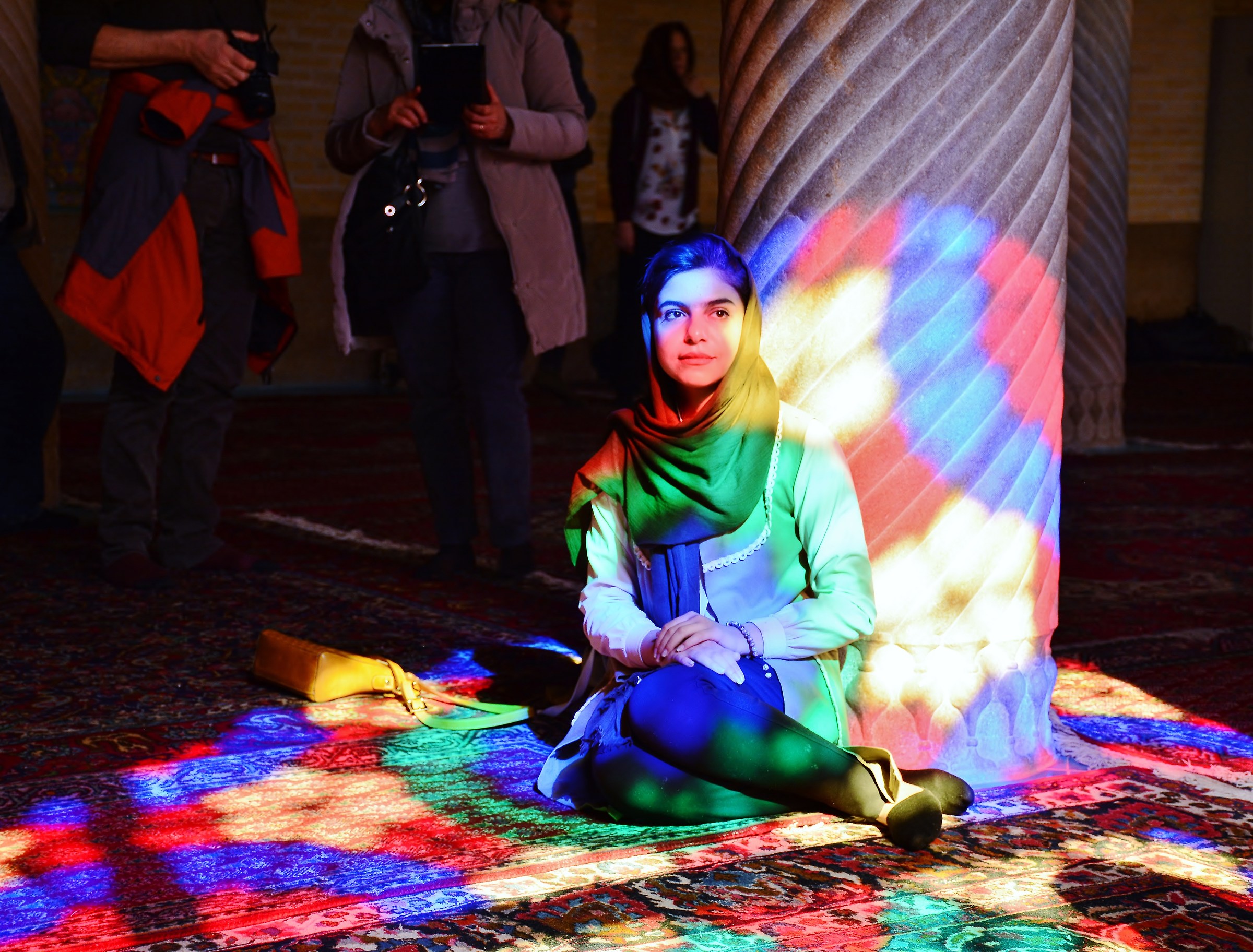 The colors of the Nasir Ol Mulk mosque