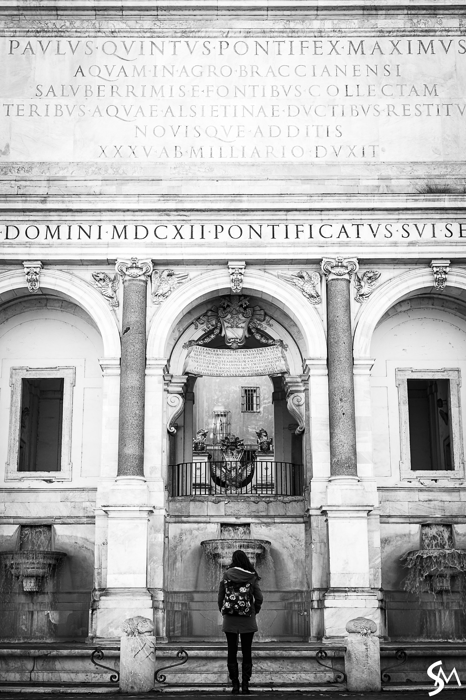 Tourist at the Janiculum. Rome