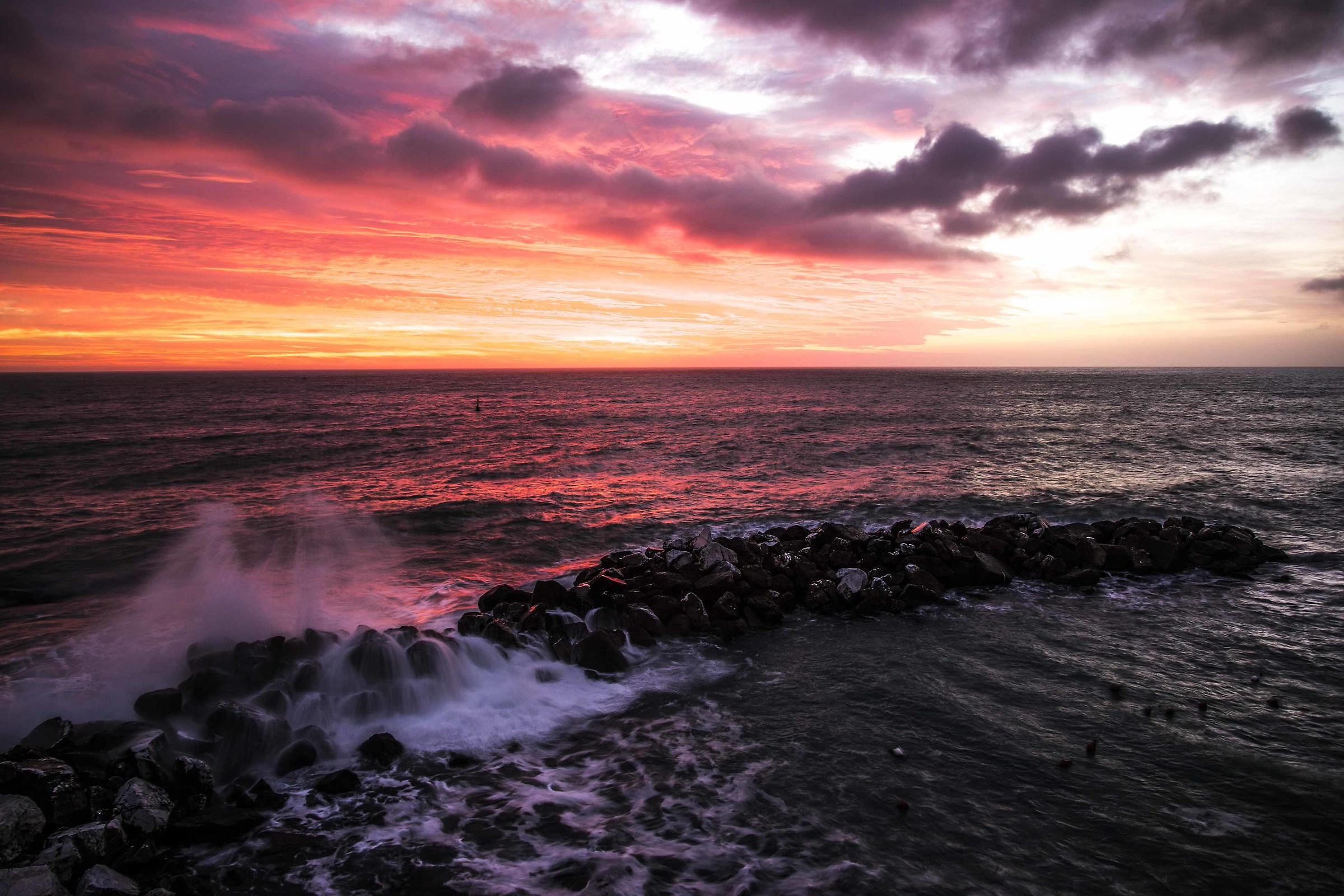 Il tramonto a Riomaggiore