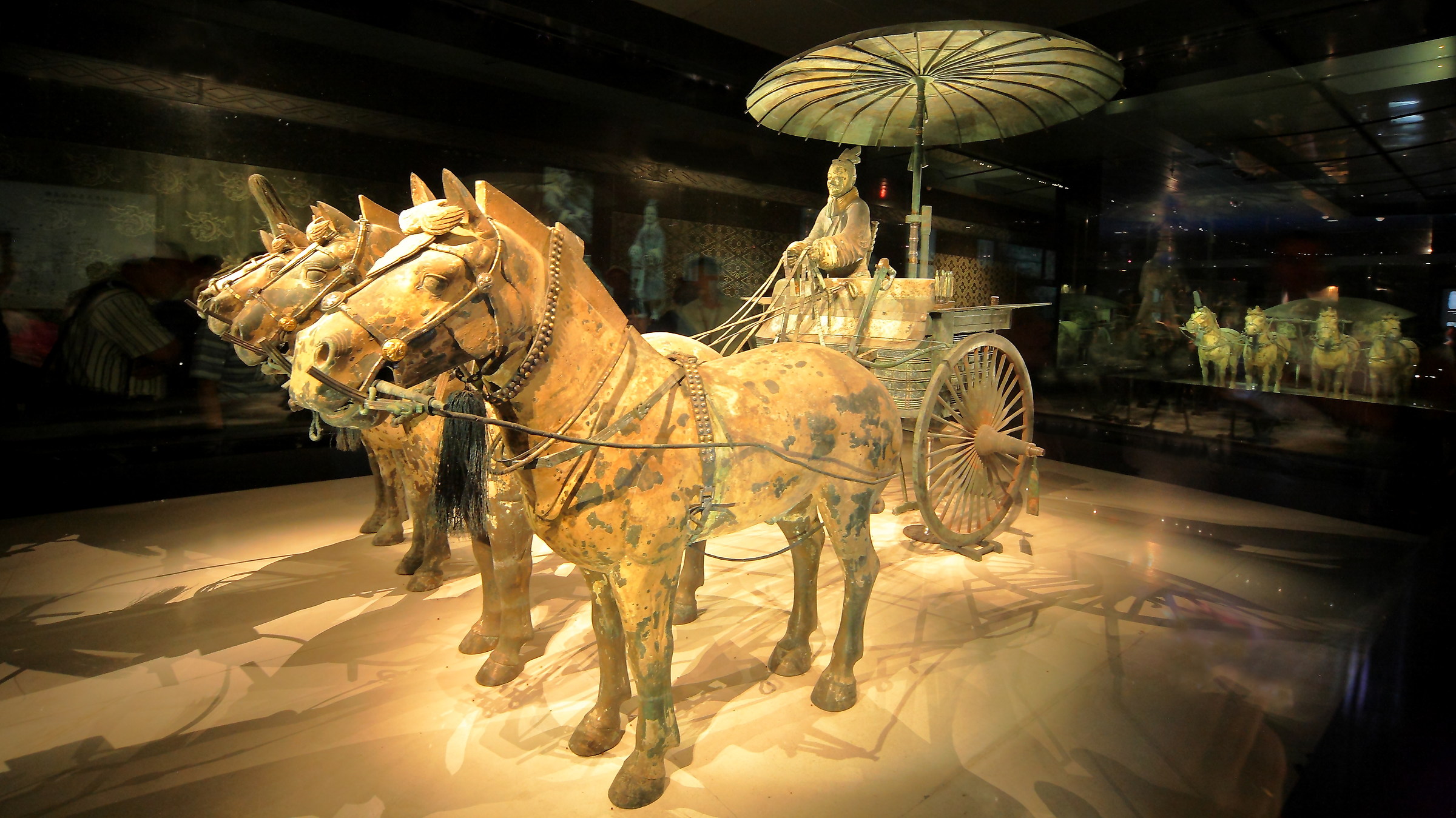 Antico Carro in Bronzo al Museo di Xi'an, Cina
