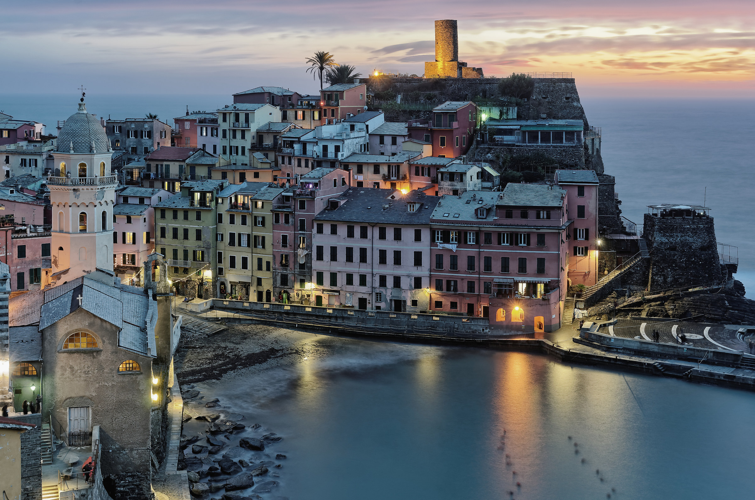 Vernazza al tramonto
