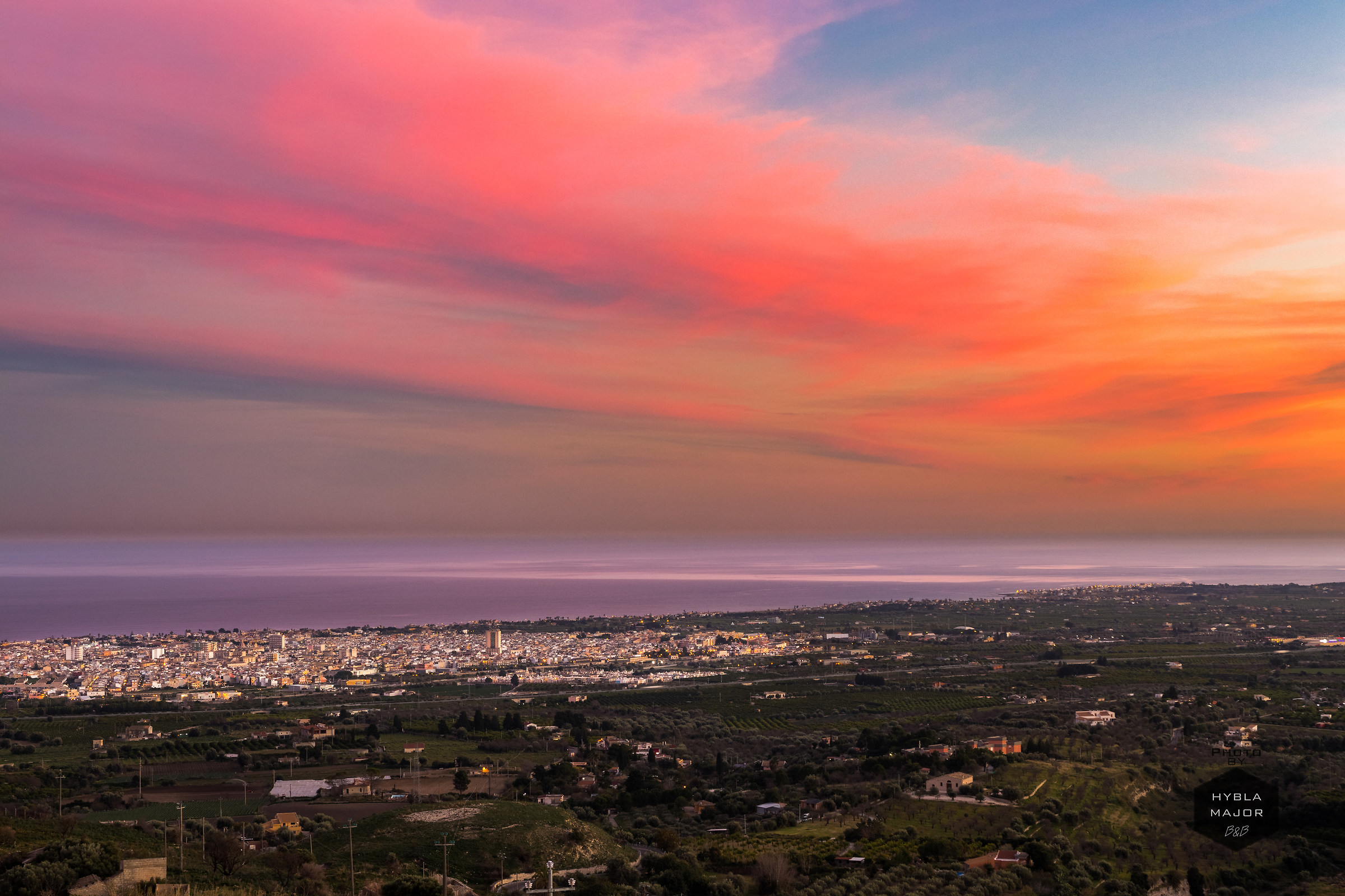 Tramonto dalla collina