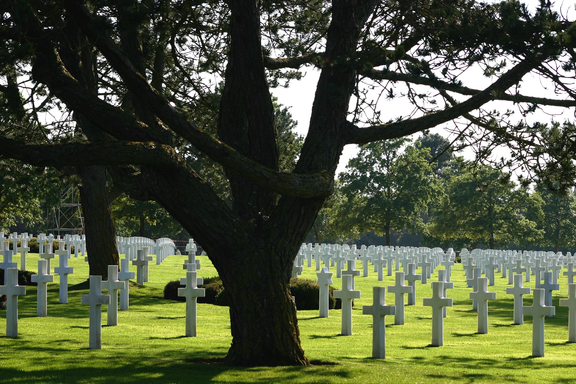 Cemetery of Omaha beach (dead landing in Normandy)