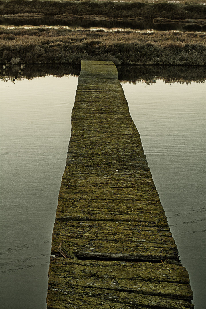 Sunset on the salt flats