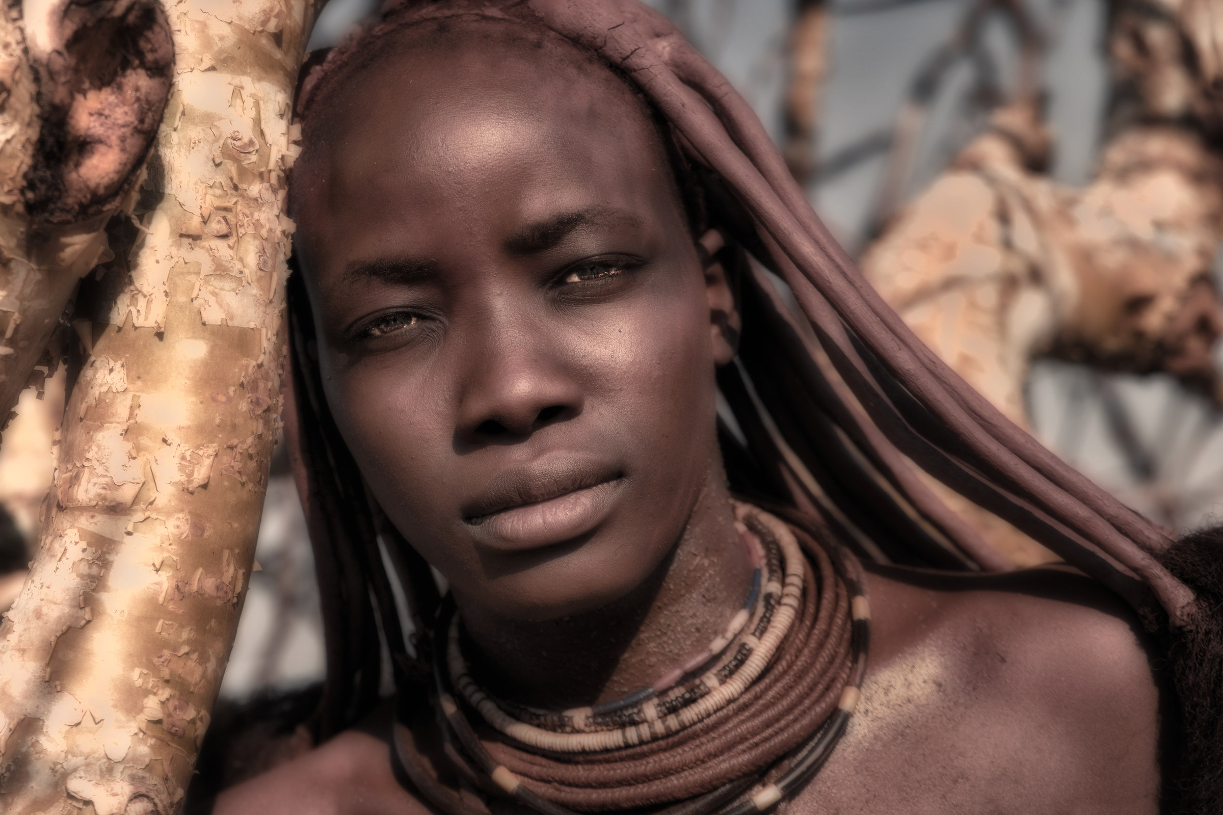 Sweet eyes, portrait of a Himba woman.