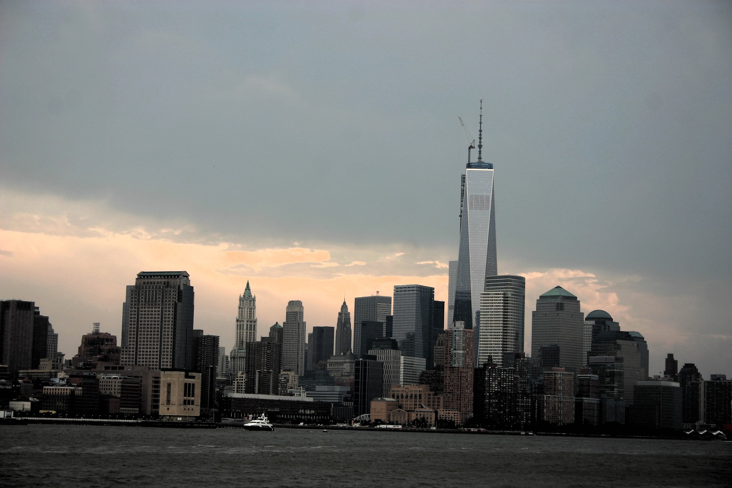 ny new sky line after the attack on the twin towers