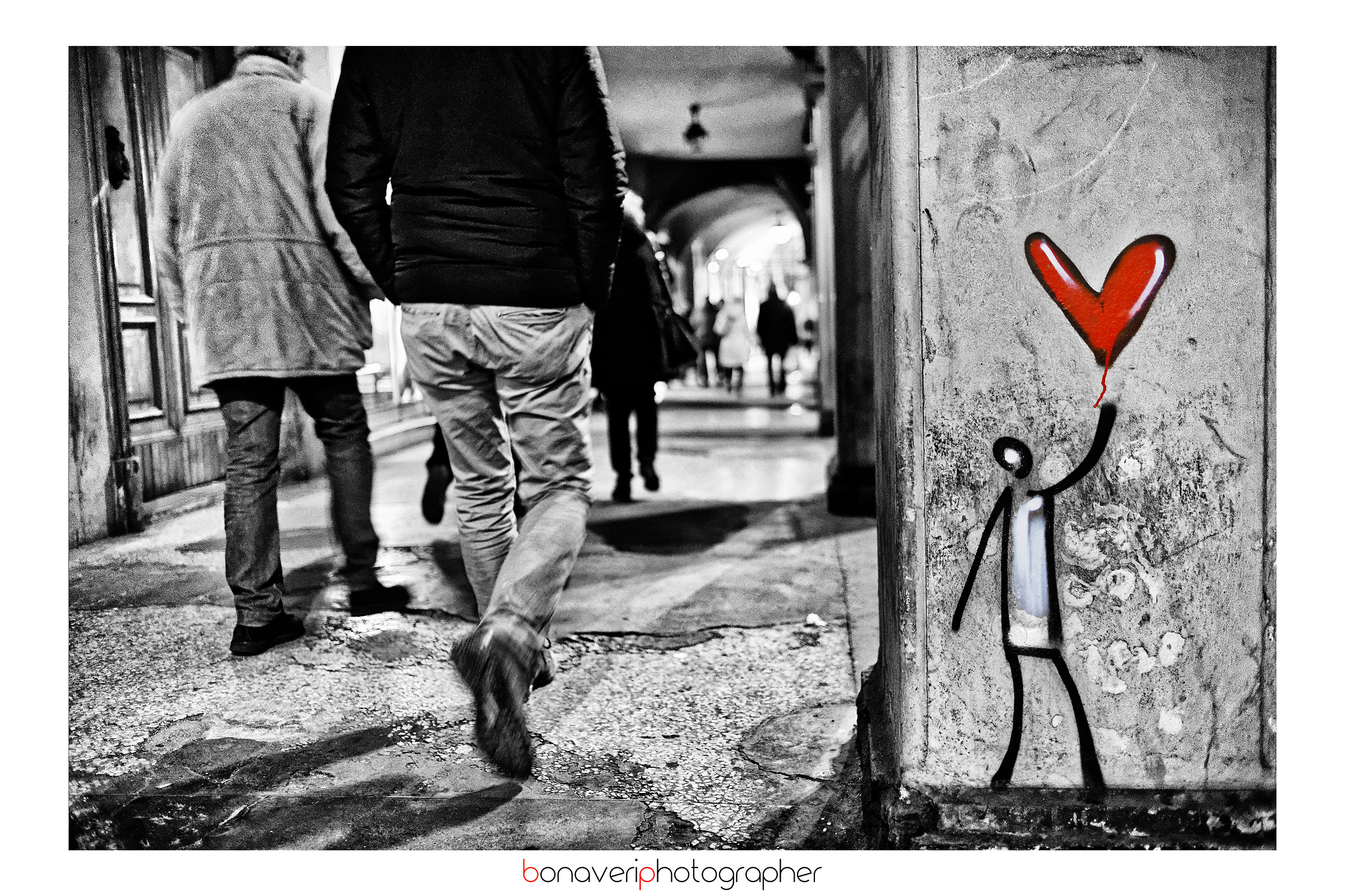 Walking on the street