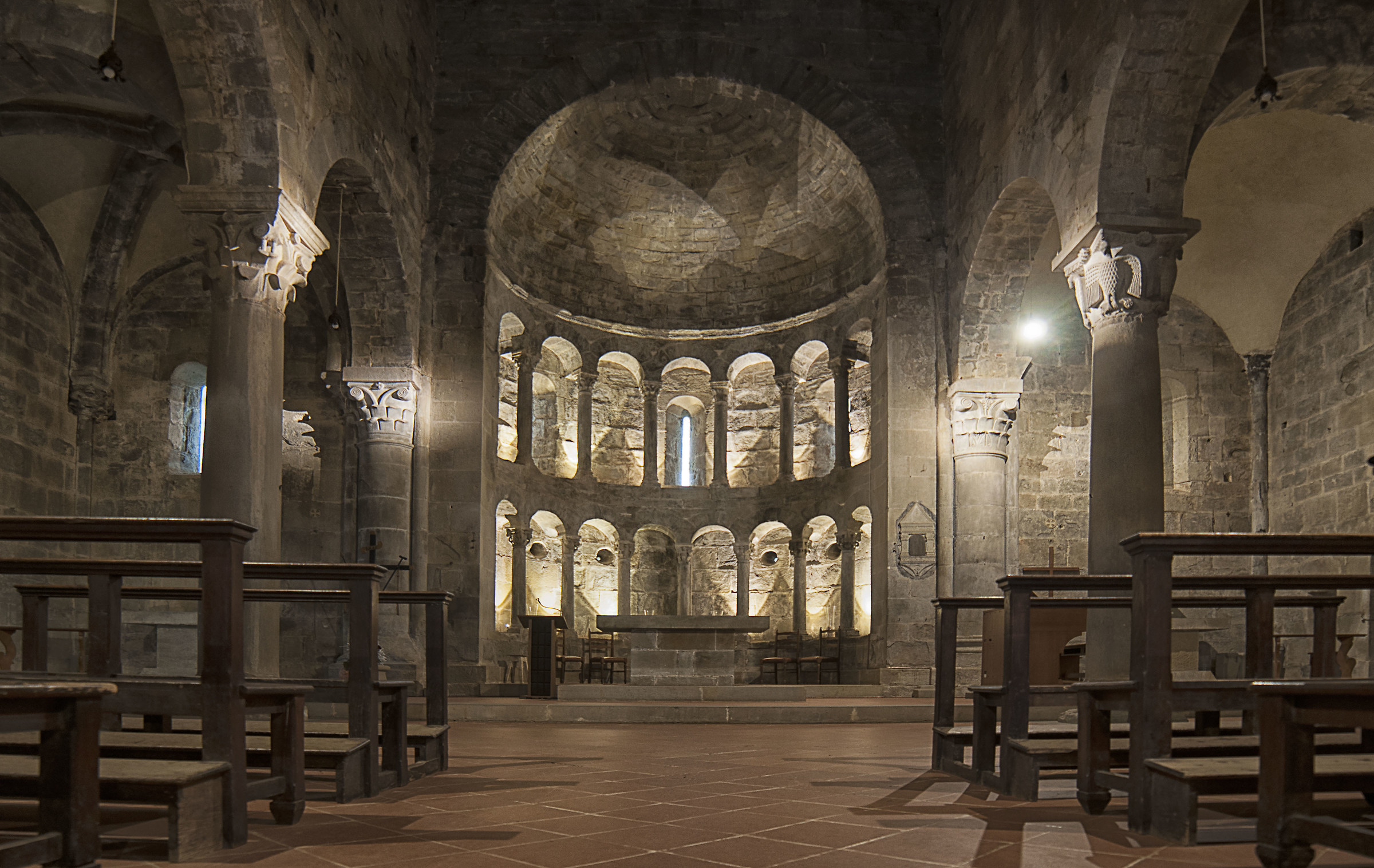 Apse of the Pieve di Gropina-Loro Ciuffenna (Arezzo)