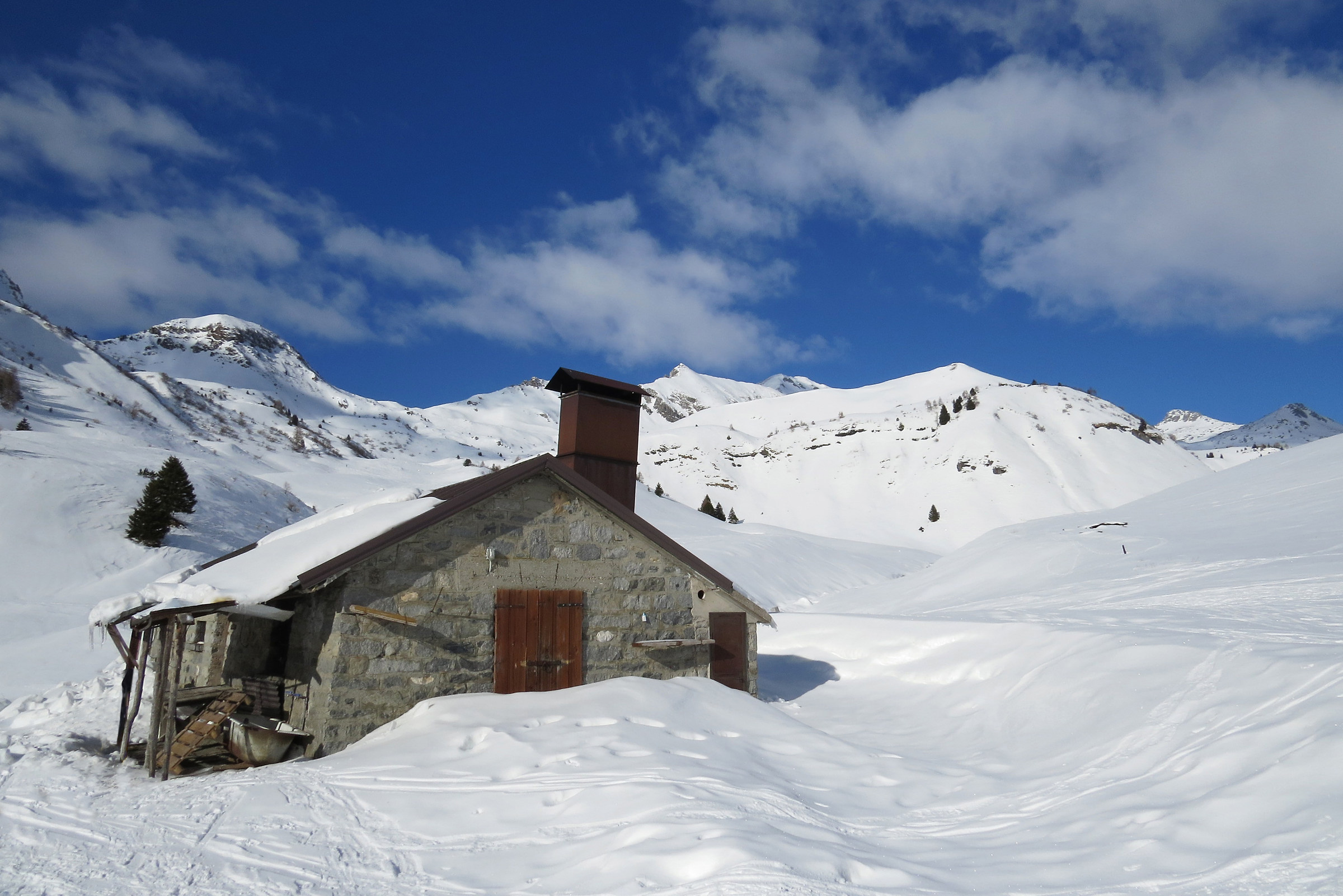 Malga Cadino innevata