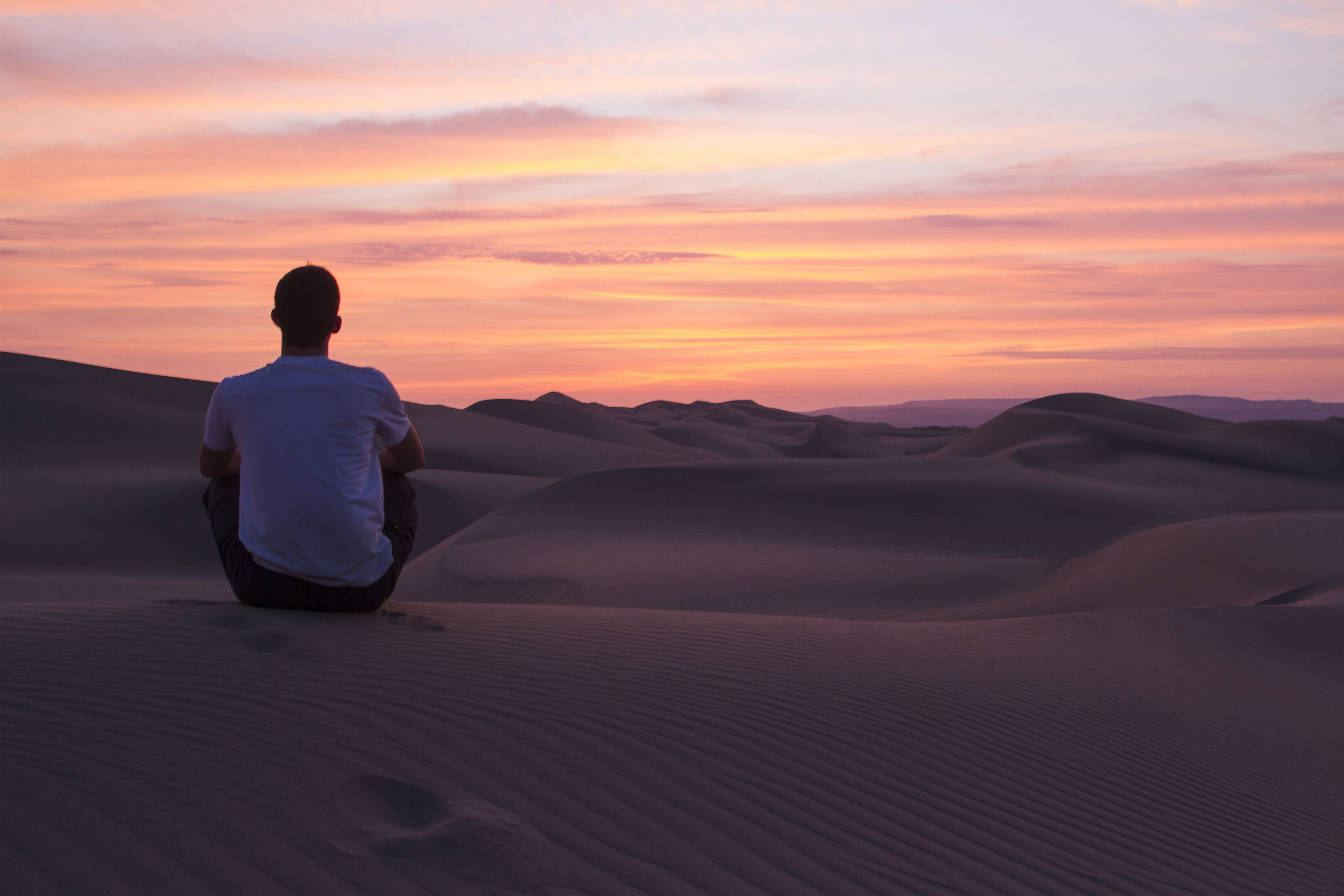 Tramonto nel deserto