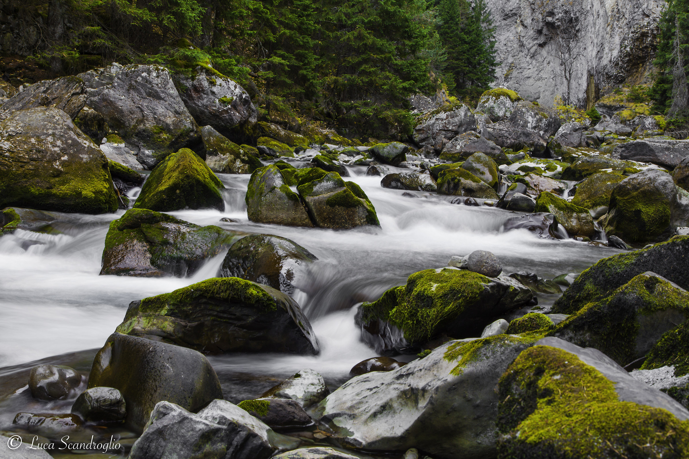 waterfall somewhere in Italy