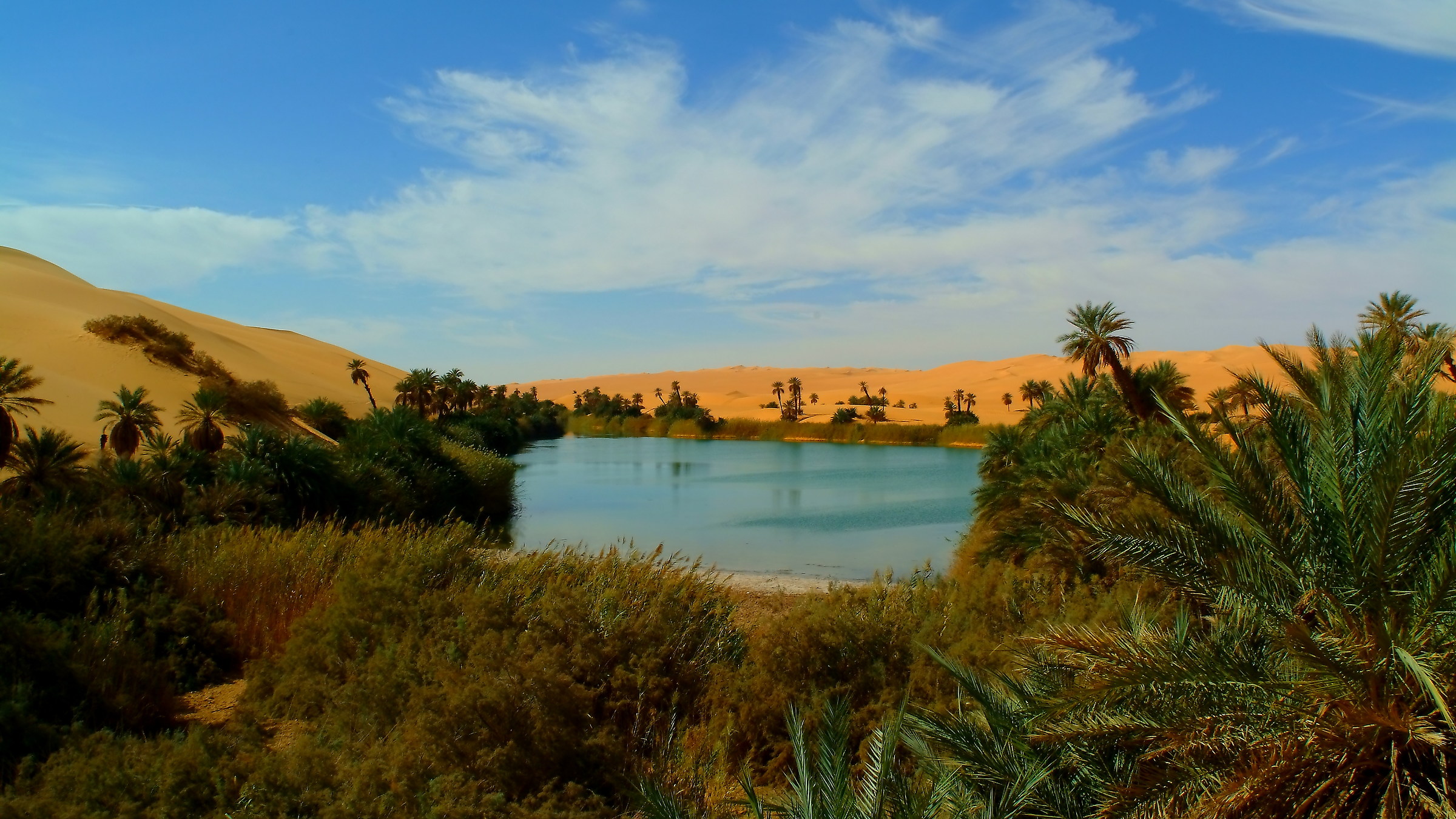 Laghi salati nell'Erg di Ubari, Sahara