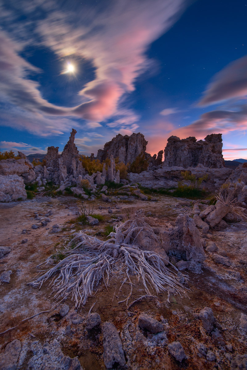Mono Lake Moonlight, 2 RAW manual blending