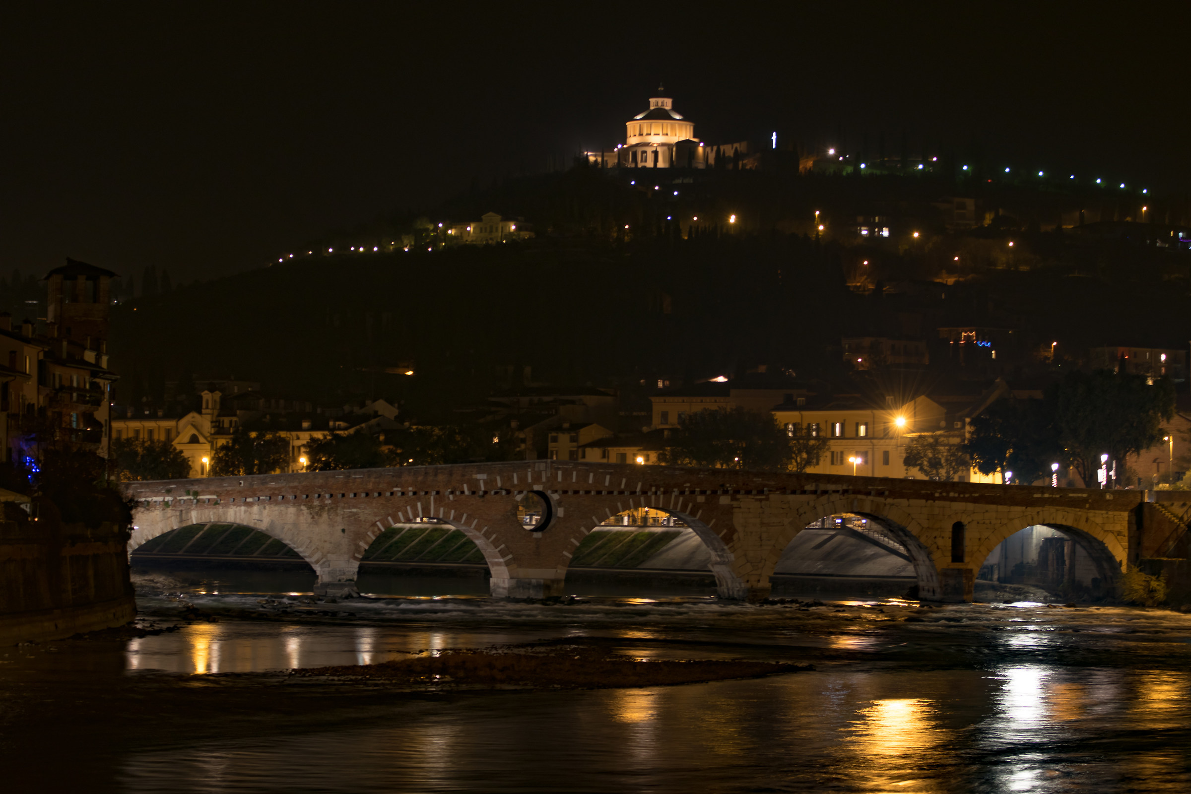 Verona at night