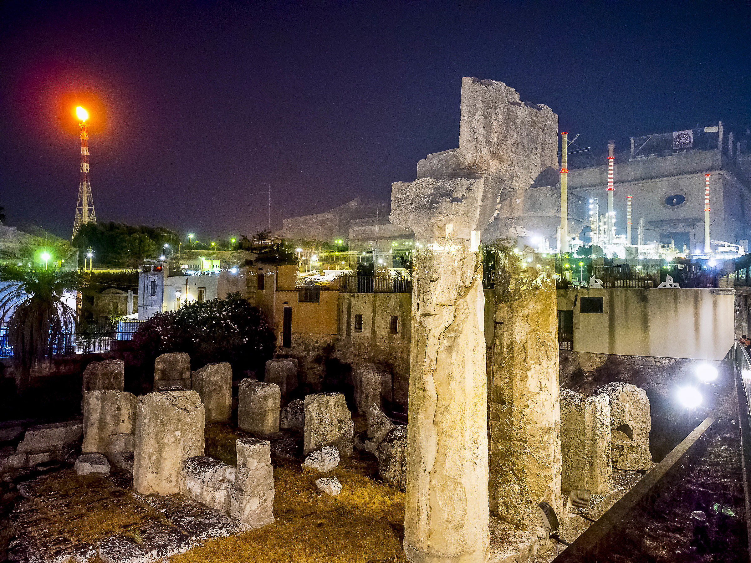 Columns temple of Apollo
