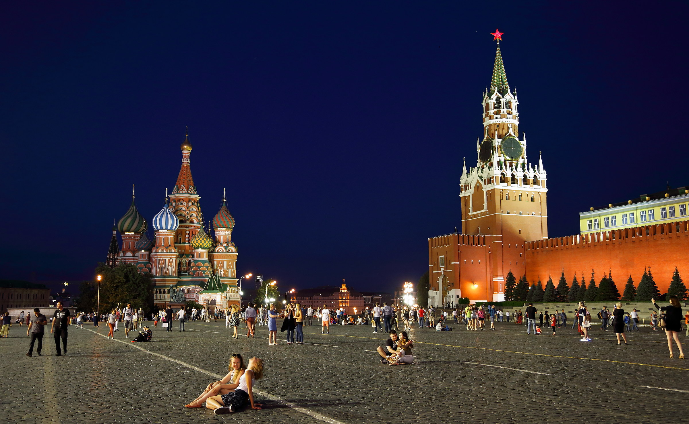 Saturday night on the Red Square