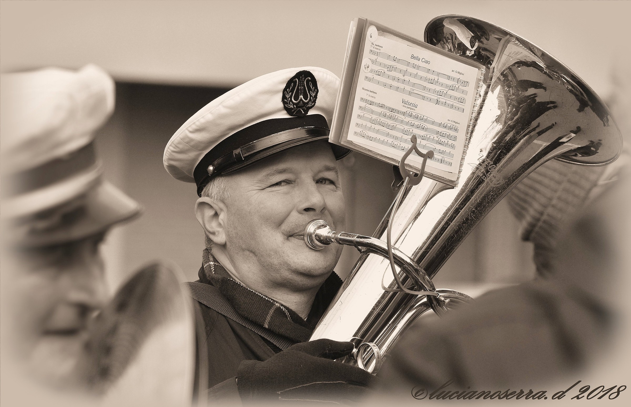 The tuba player