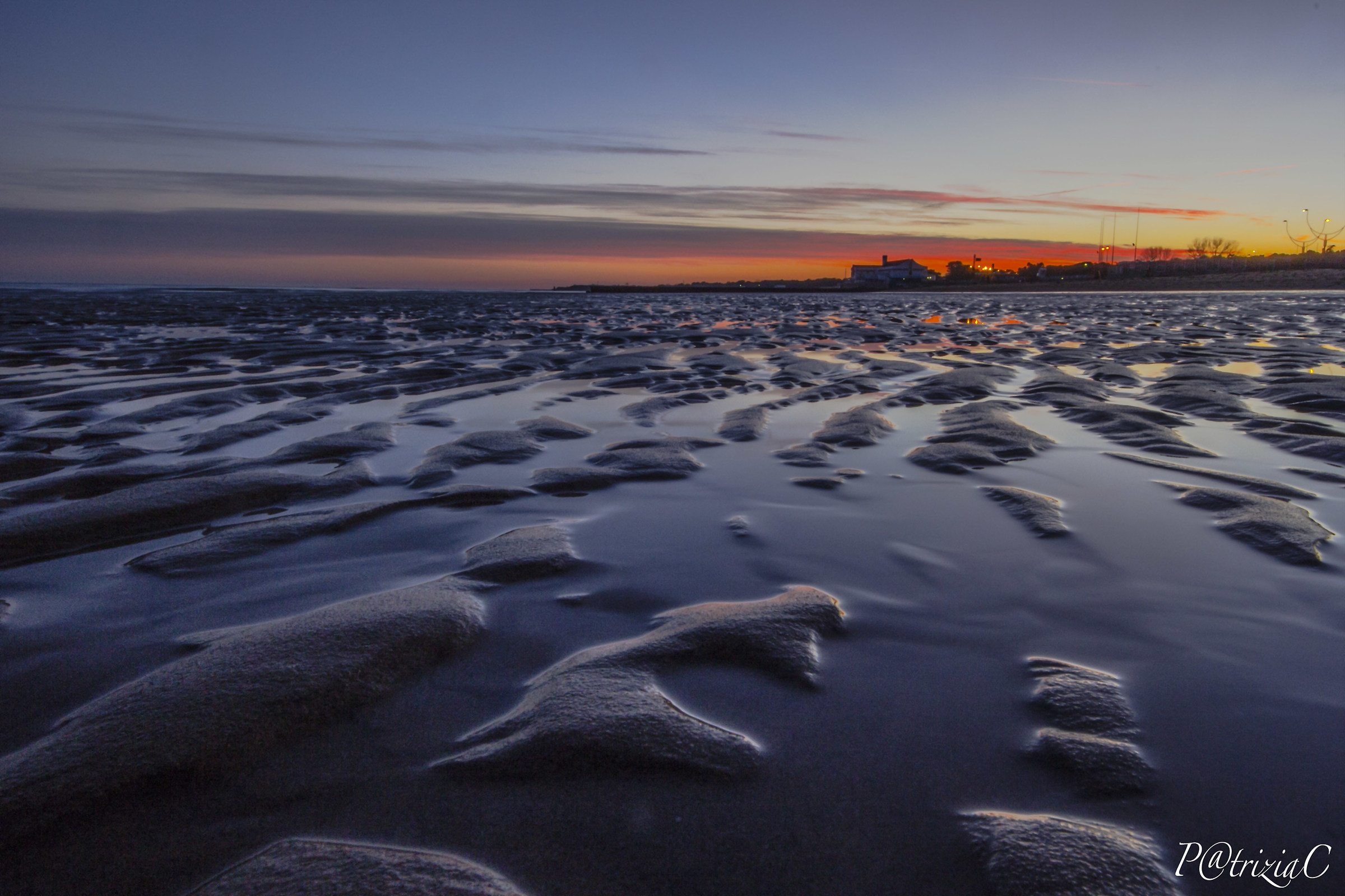 ...bassa marea al volger dell'ora blu ...