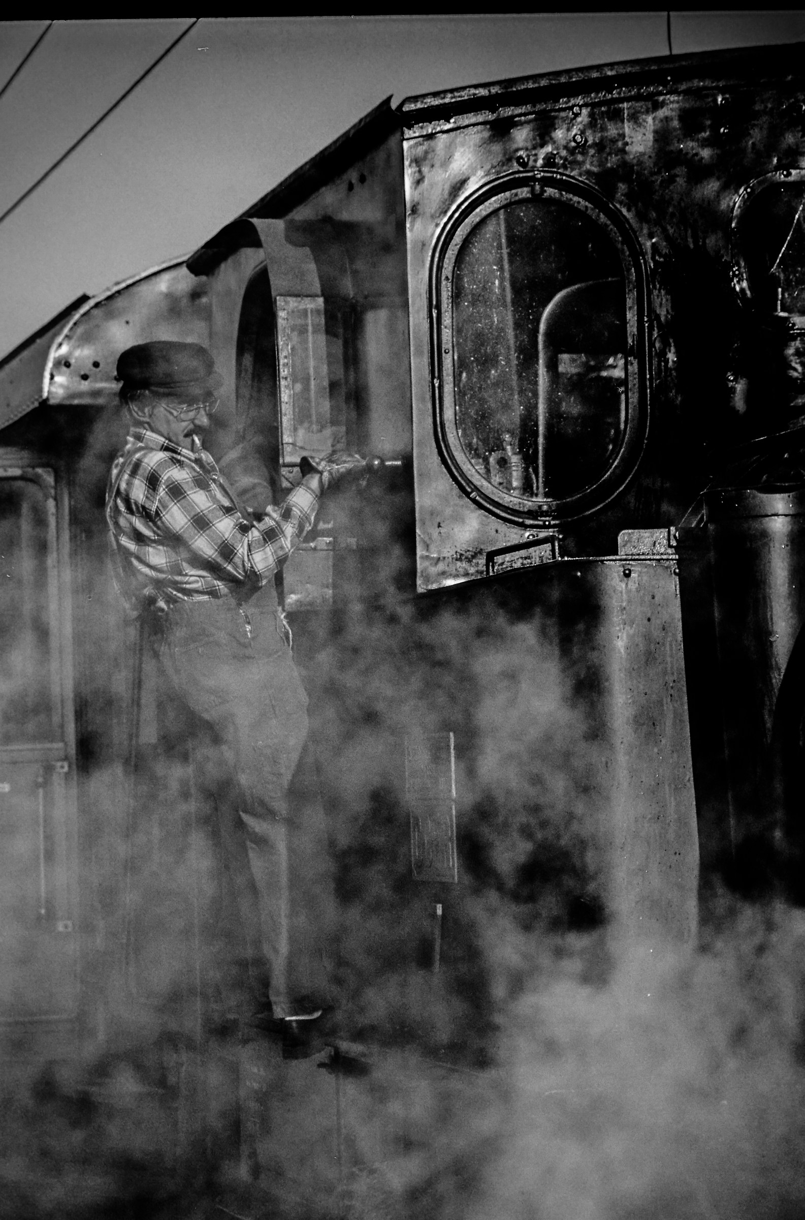 La vecchia locomotiva in B/W
