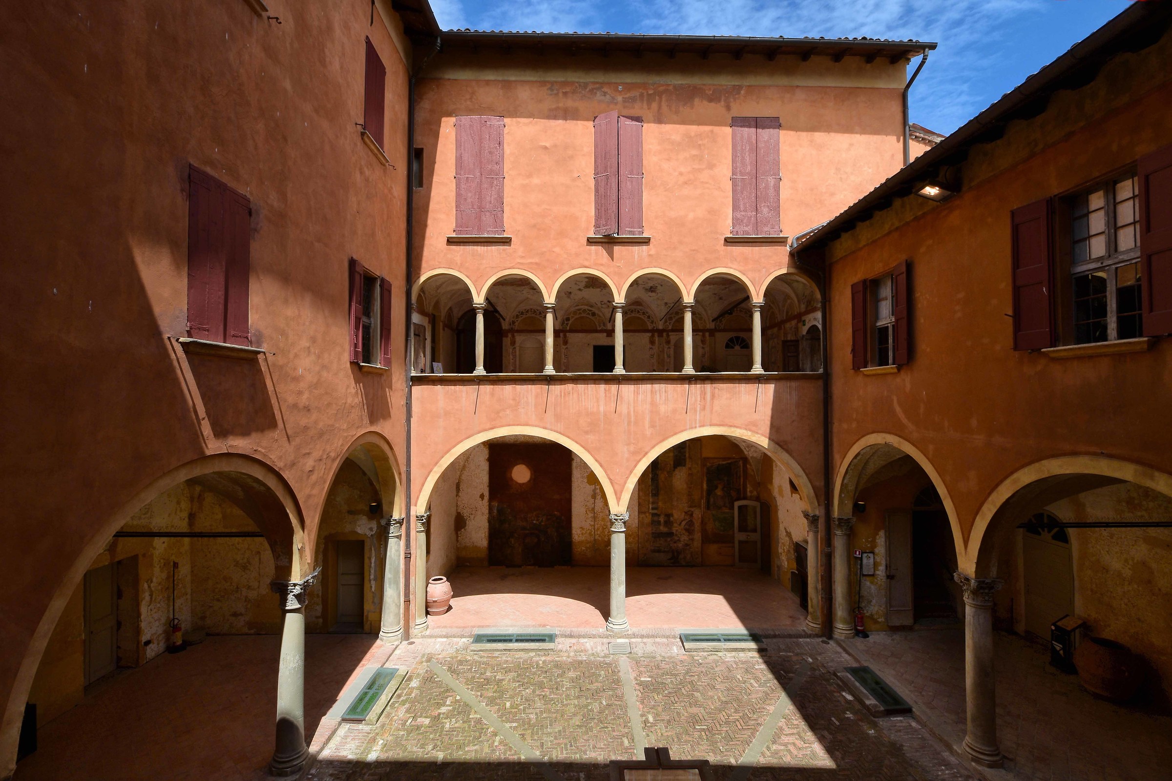 Courtyard of the Rocca di Dozza