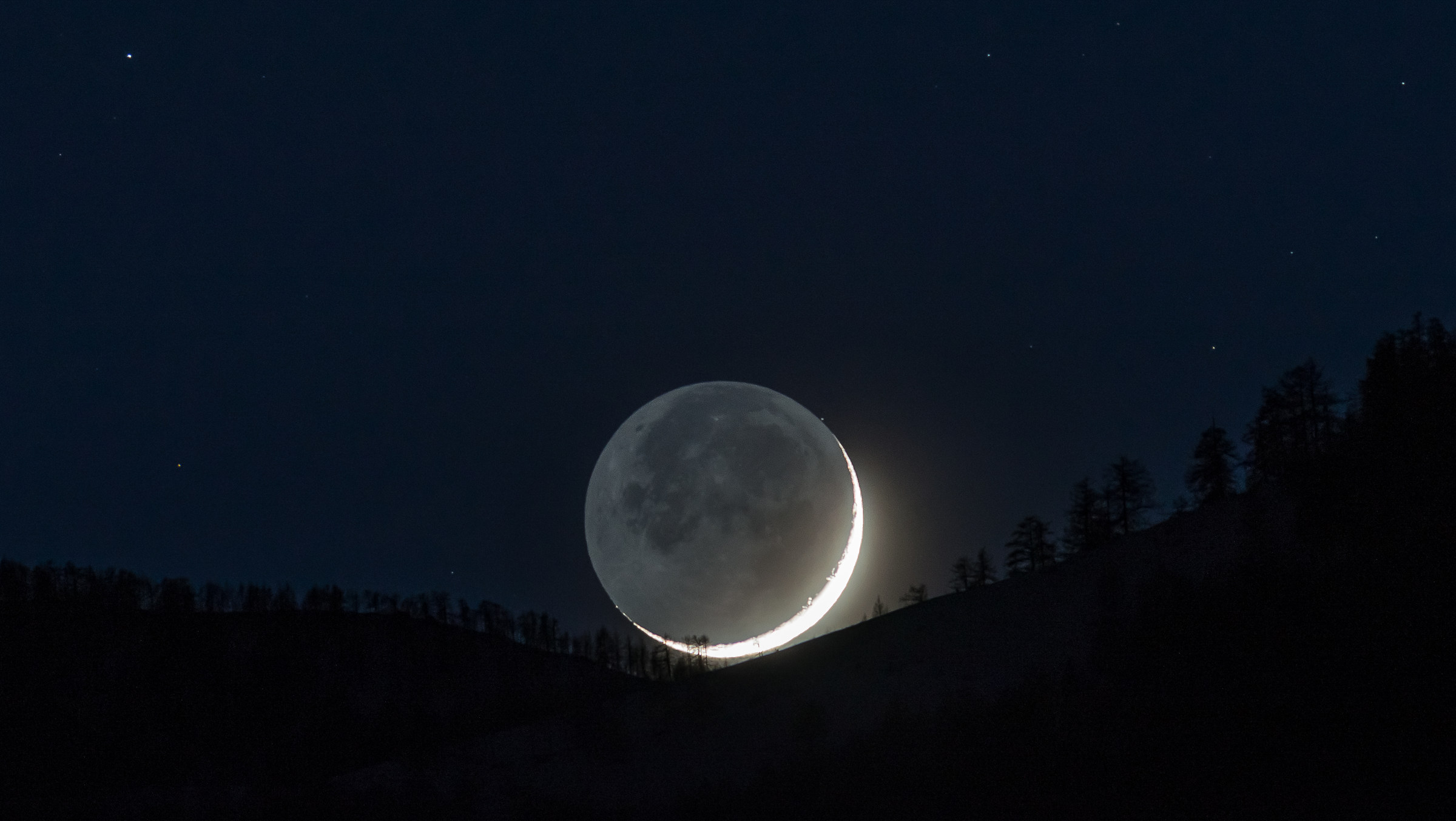 first new moon, at sunset ,,