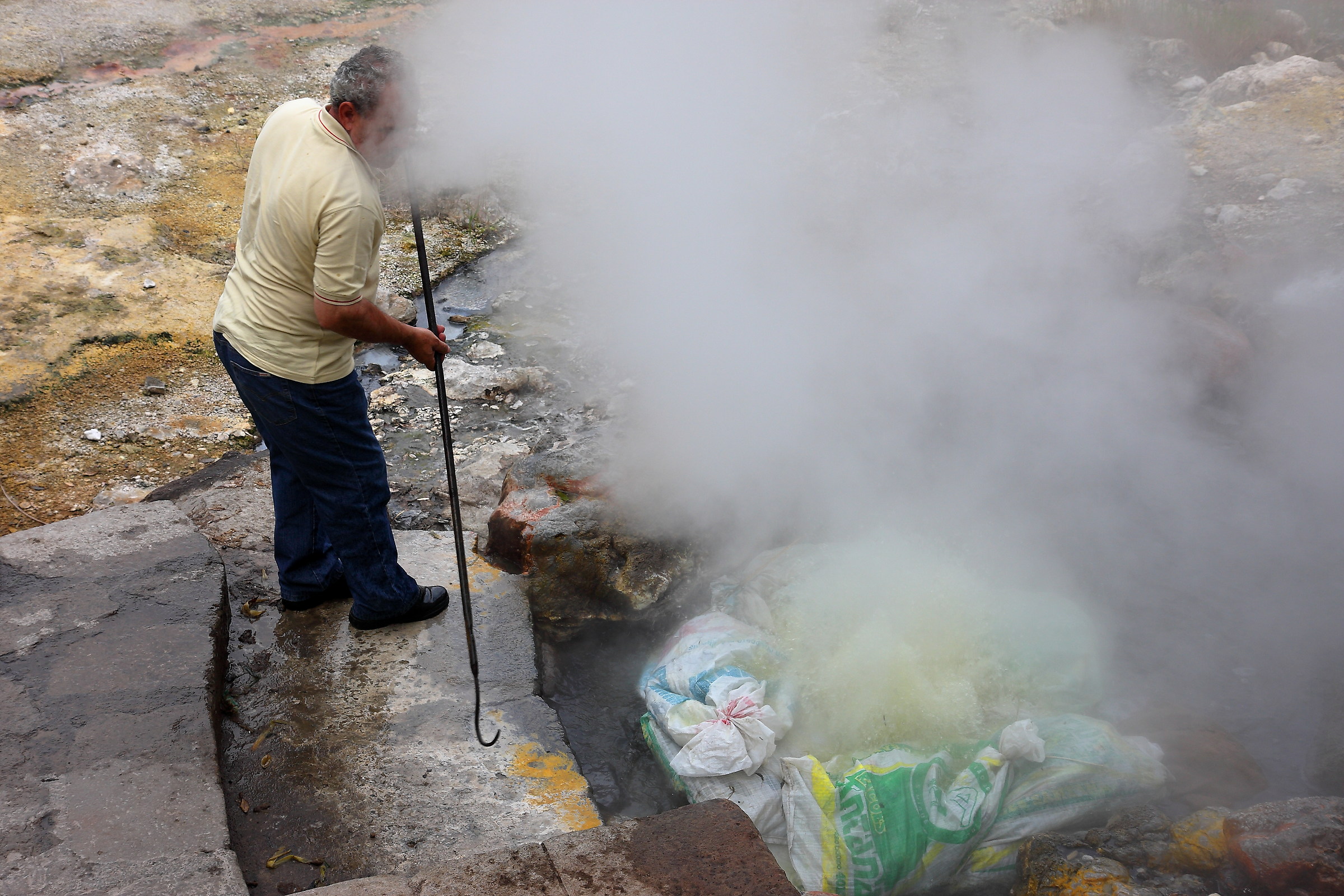 Cooking in the volcano