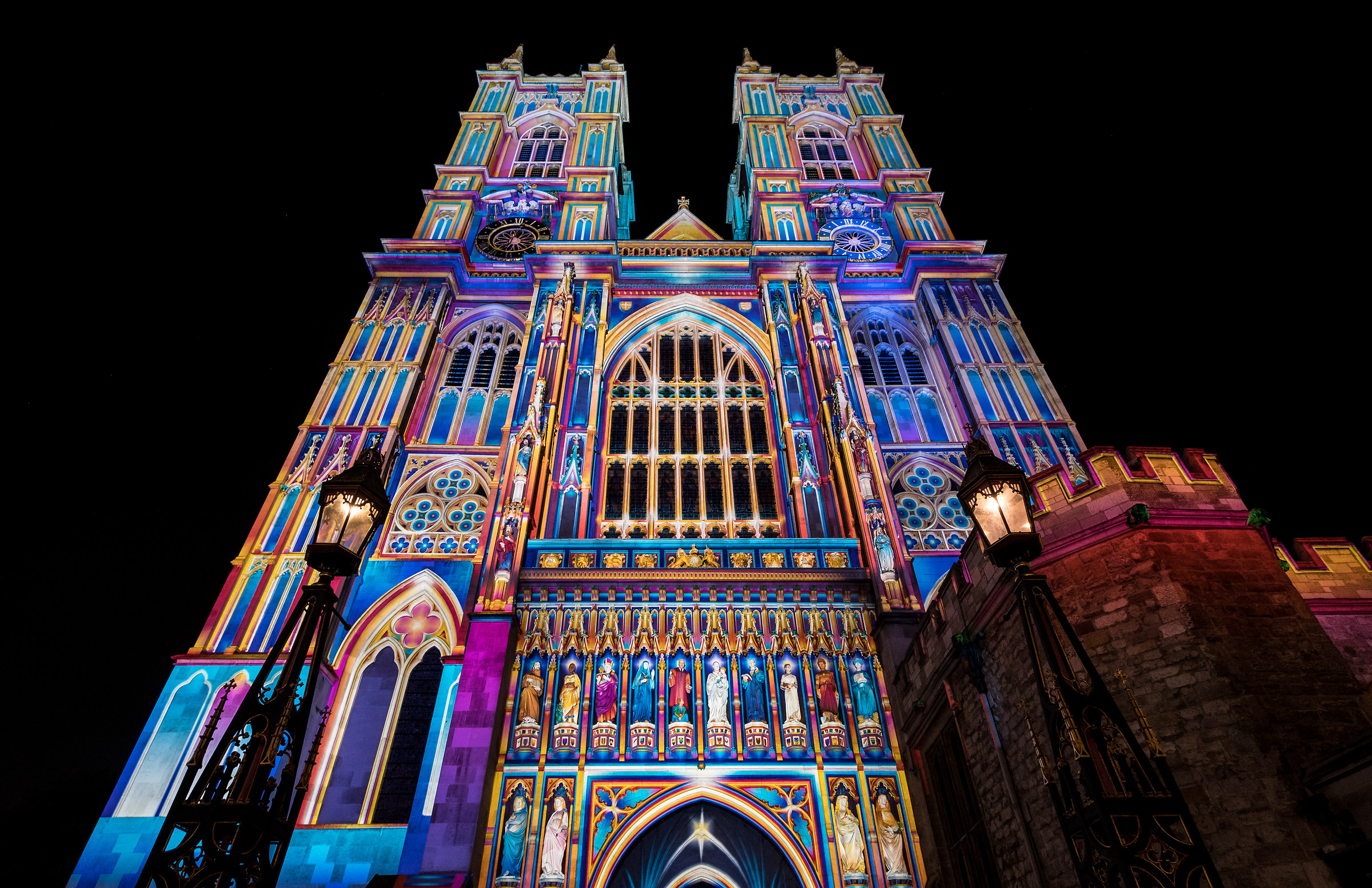 Westminster Abbey During Lumière London