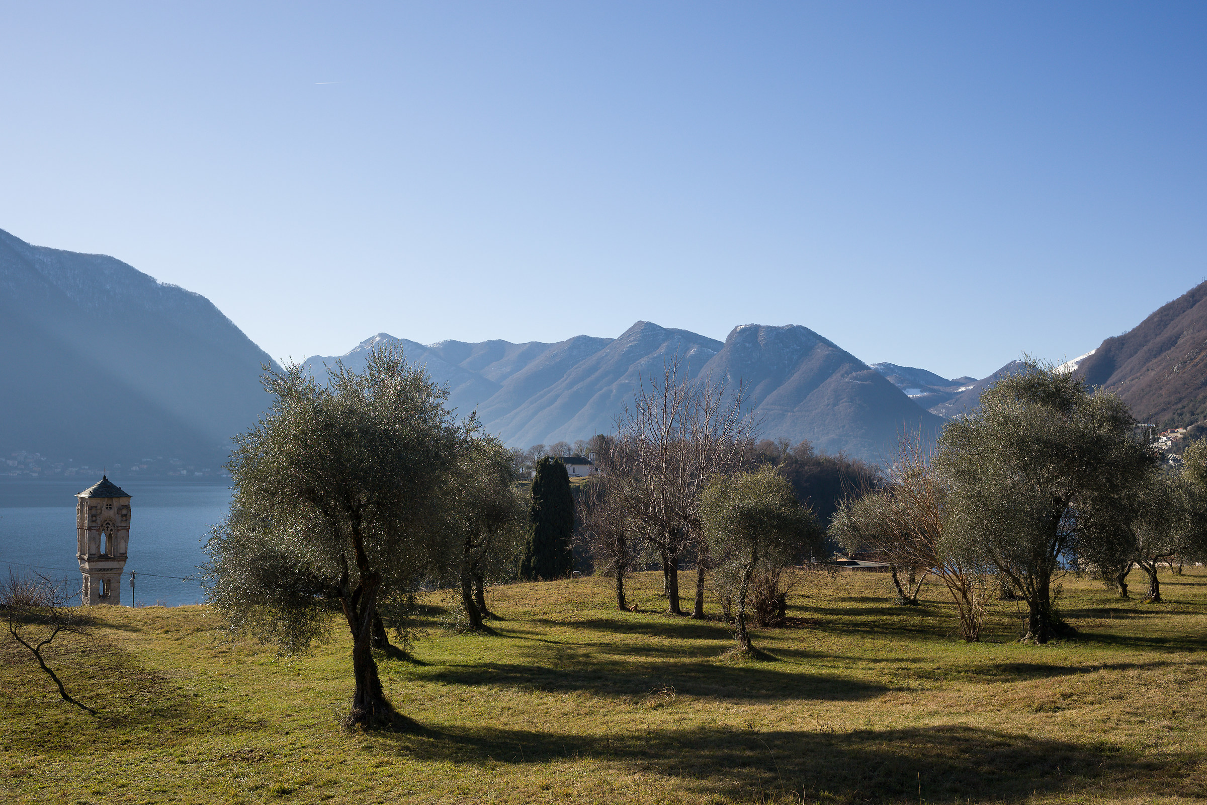 Bell tower of Ossuccio and Zoca de l'oli