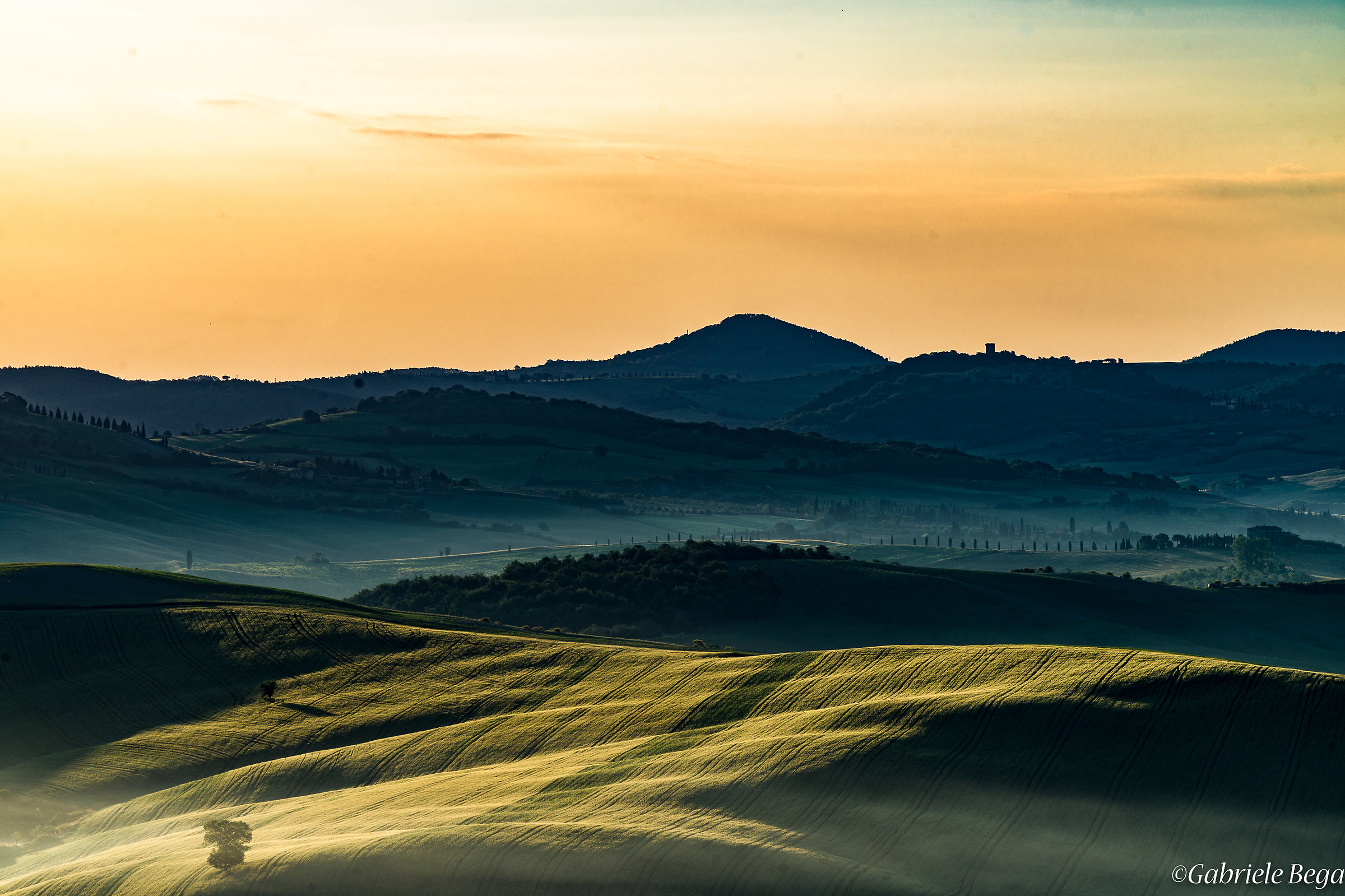 Tramonto in Val d'Orcia