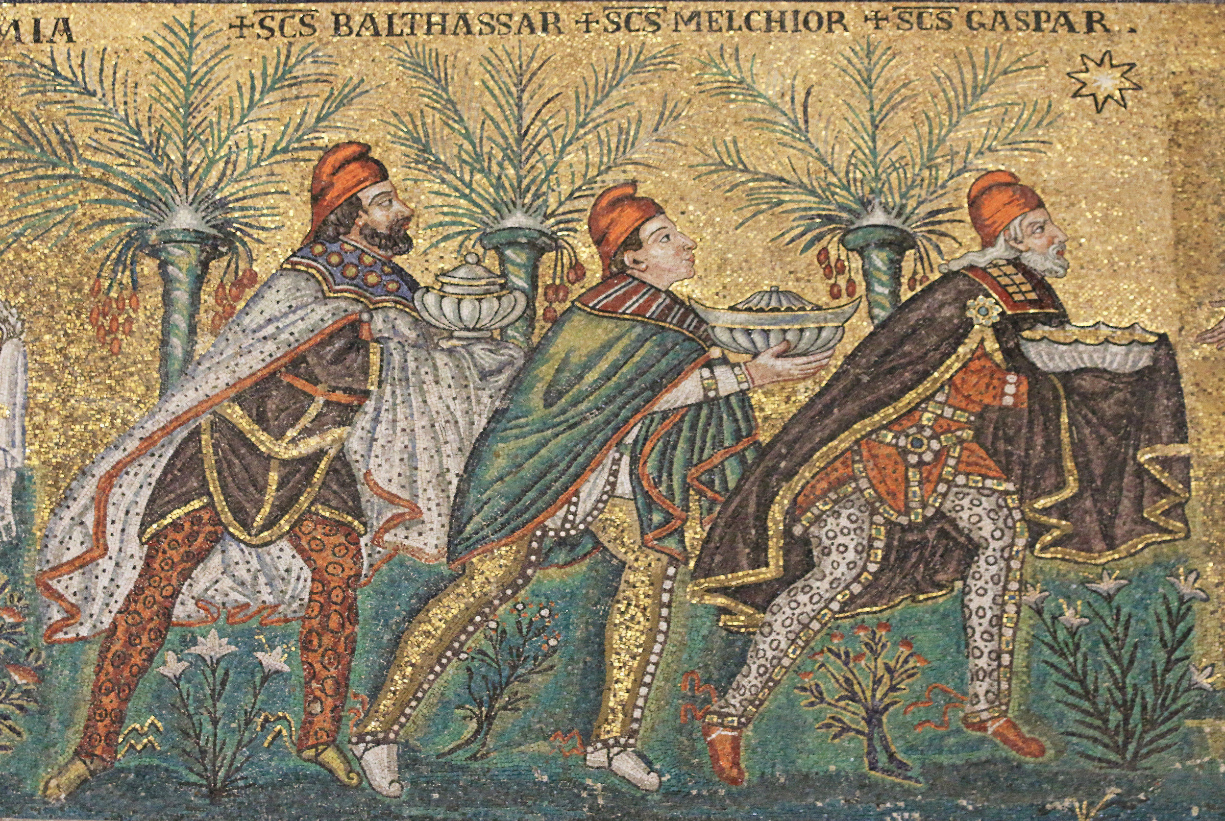 Ravenna: Sant'Apollinare Nuovo: The Three Magi